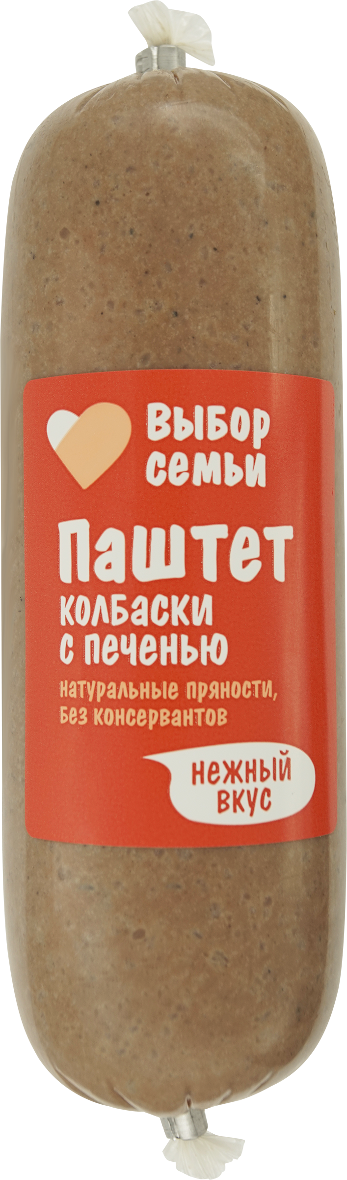 Изображение товара Паштет ВЫБОР СЕМЬИ Колбаски с печенью, 250г