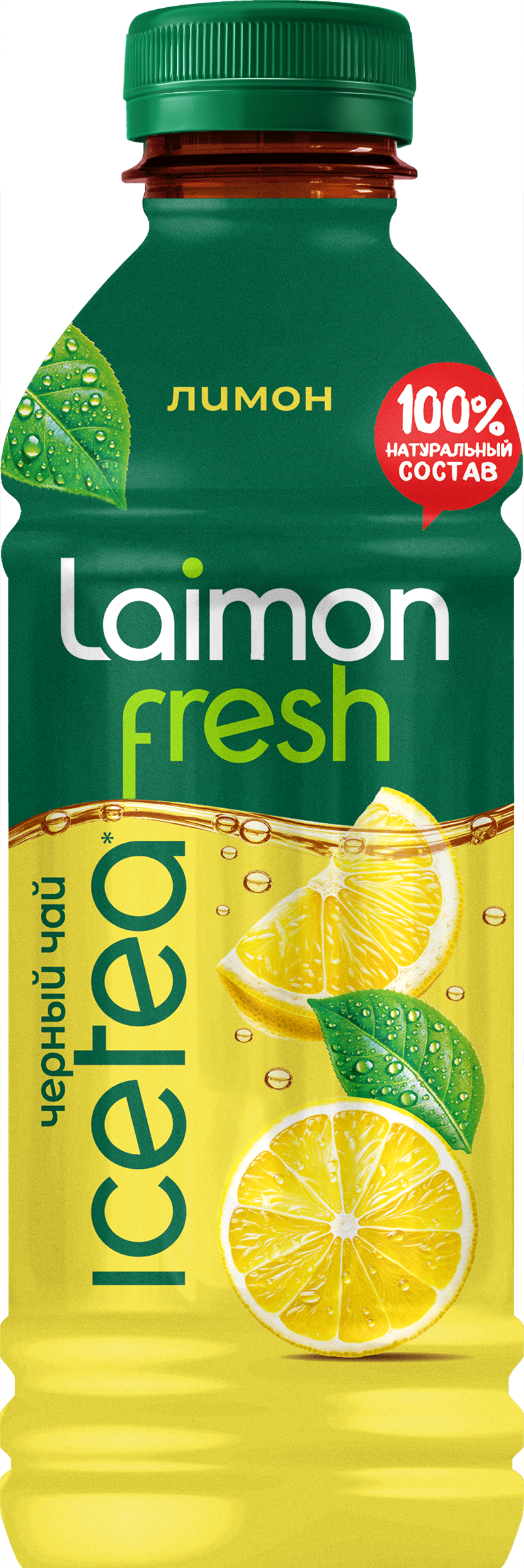 Изображение товара Напиток LAIMON FRESH Черный чай с лимоном, 0.5л