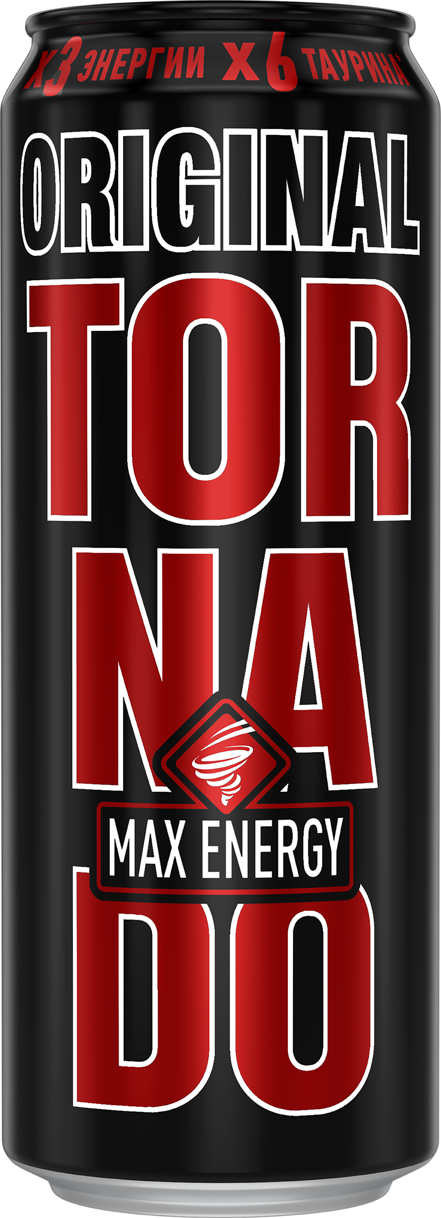 Изображение товара Напиток энергетический TORNADO Max Energy Original, 0.45л