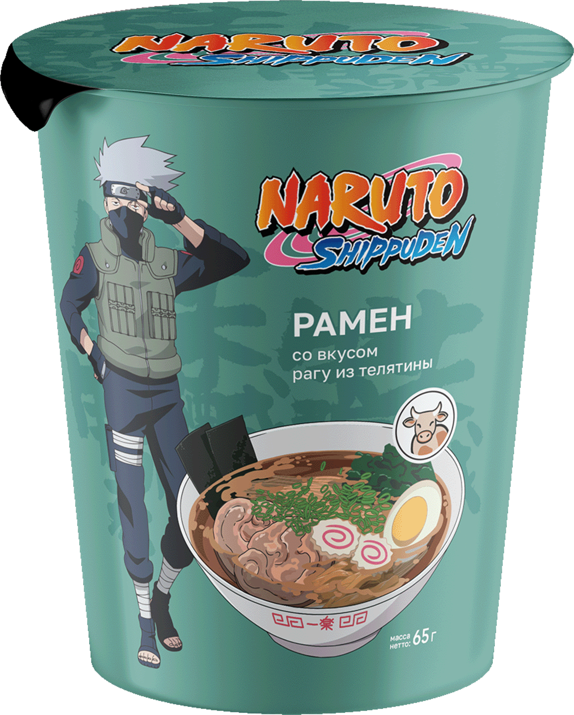 Изображение товара Лапша NARUTO Рамен со вкусом рагу из телятины, 65г