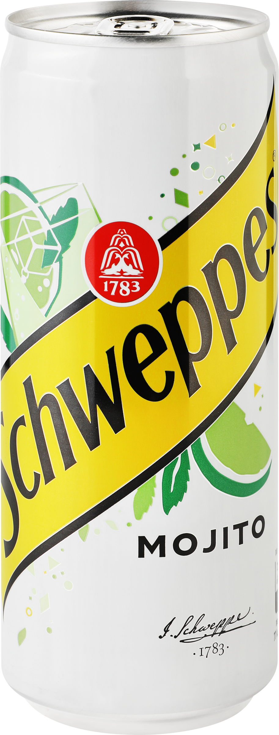 Изображение товара Газированный напиток SCHWEPPES Mojito 0.33л освежающий лайм и мята