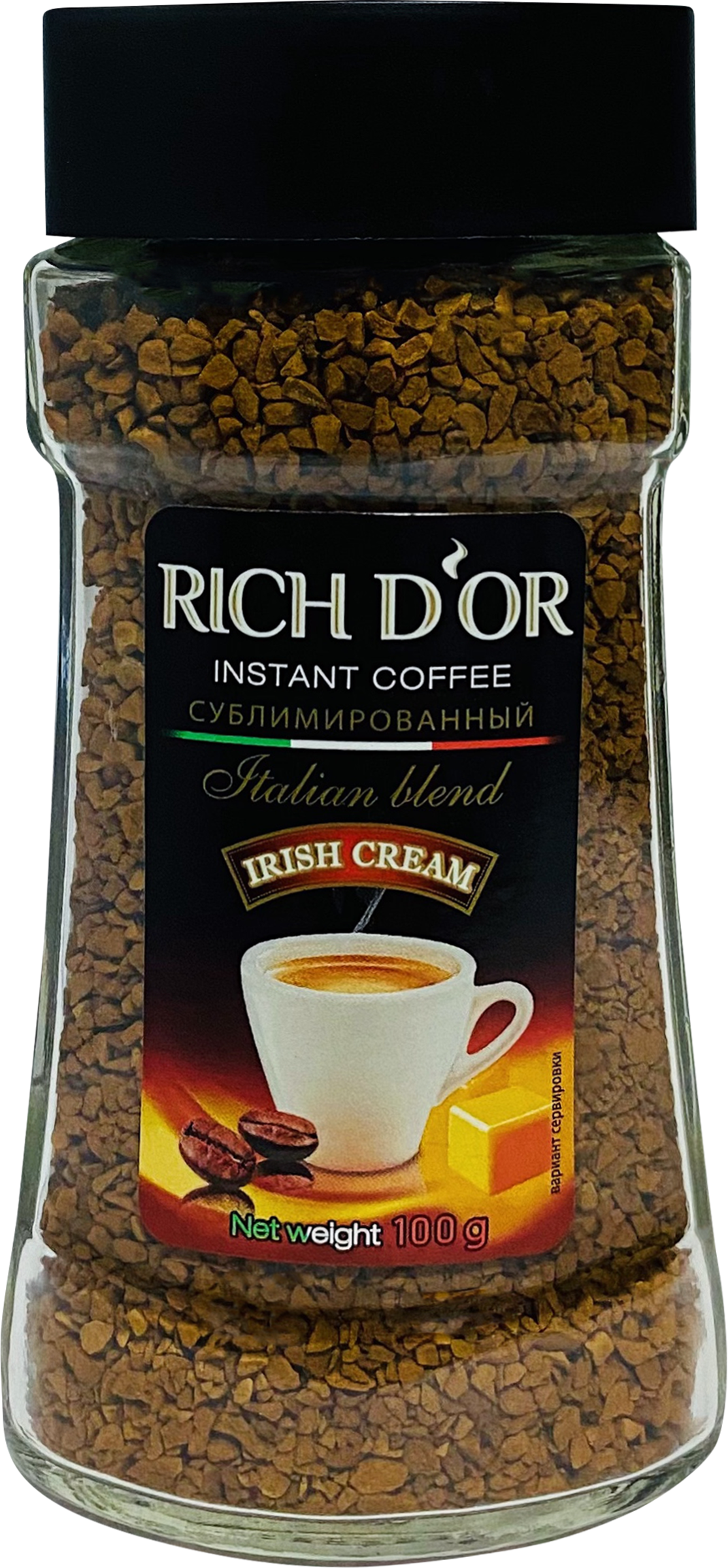 Изображение товара Напиток кофейный растворимый RICH DOR Irish cream сублимированный, 100г