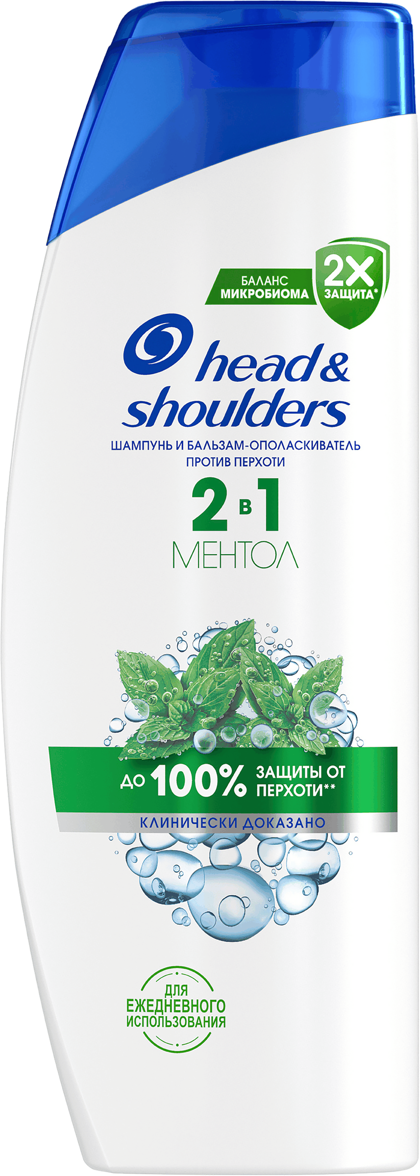 Изображение товара Шампунь и бальзам 2в1 HEAD&SHOULDERS Ментол против перхоти 250 мл