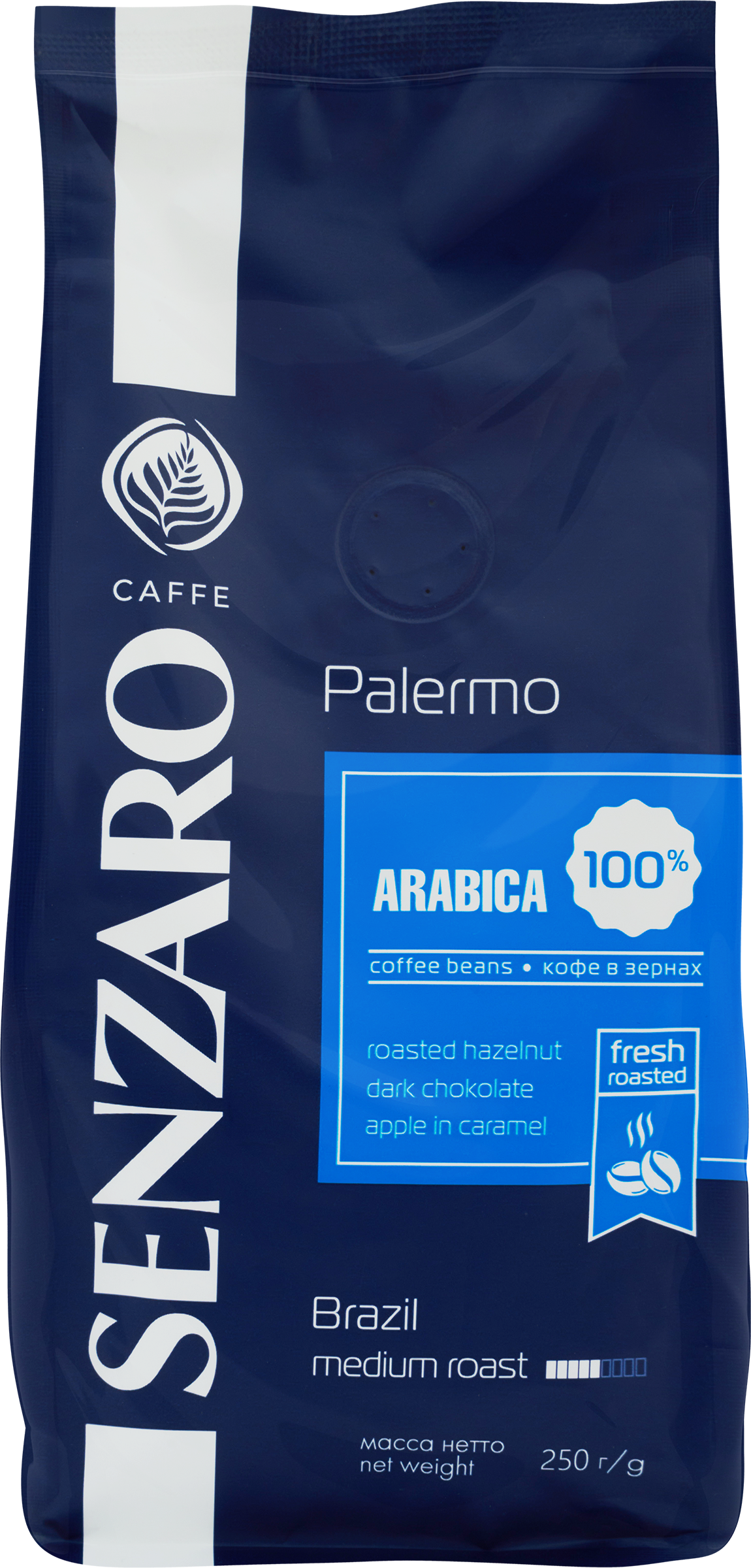 Изображение товара Кофе зерновой SENZARO Palermo 250г с фруктовым вкусом