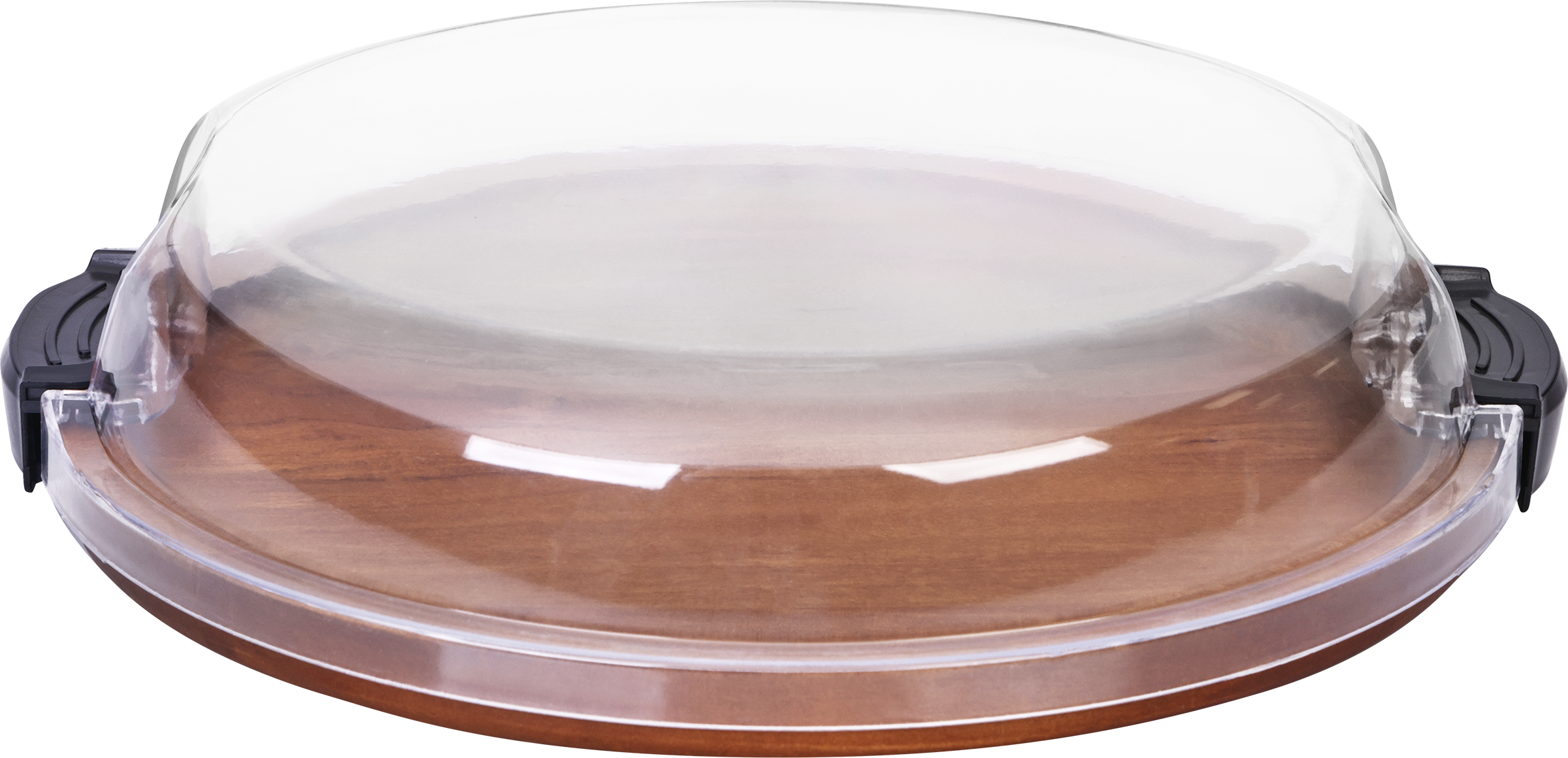 Изображение товара Блюдо HOMECLUB с крышкой 31см из дерева и пластика для сервировки стола