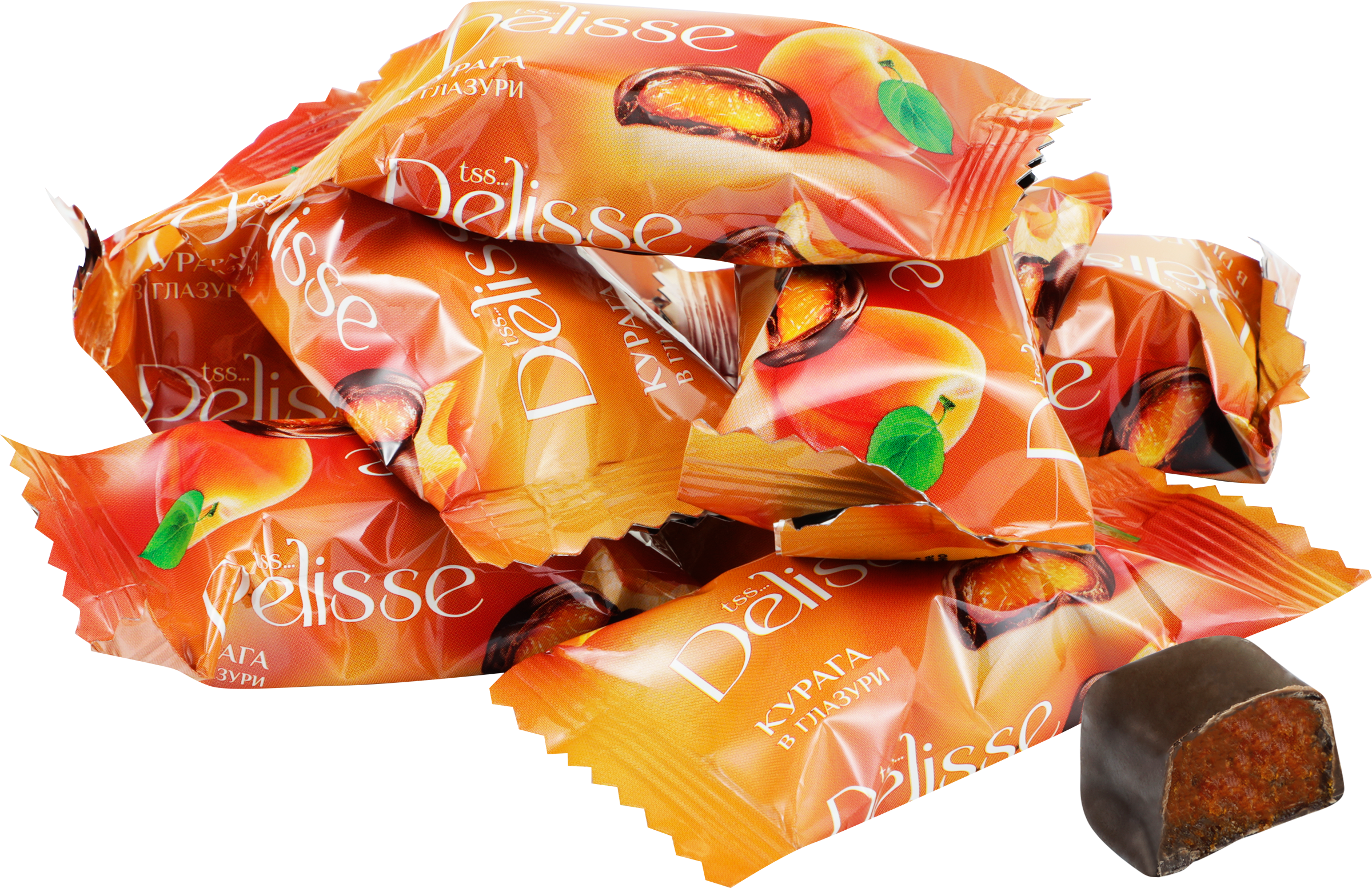 Изображение товара Конфеты DELISSE курага в глазури, весовые