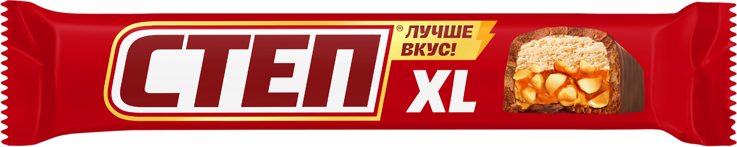 Изображение товара Батончик шоколадный СТЕП XL нуга, арахис, карамель, 65г