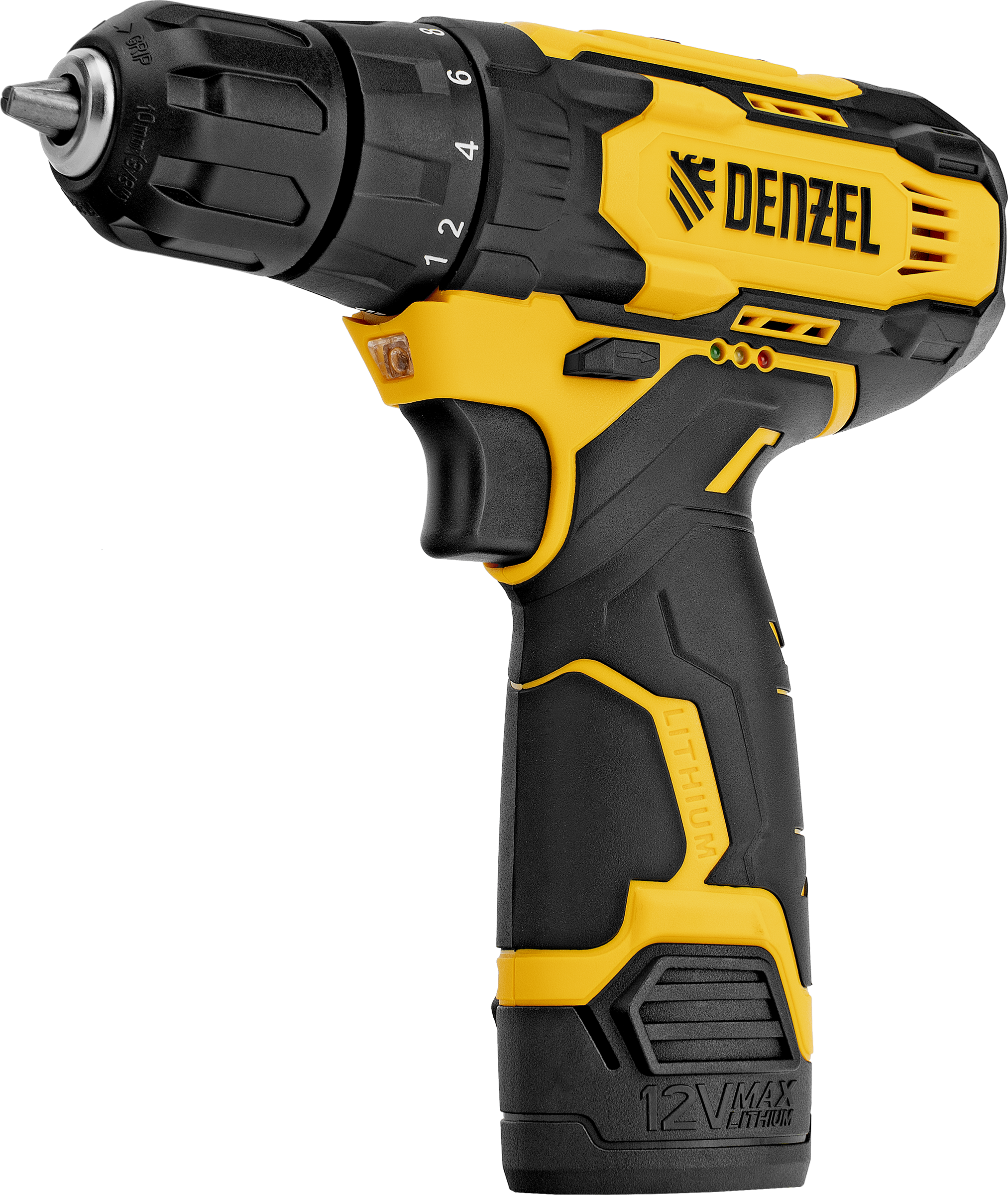 Изображение товара Аккумуляторная дрель-шуруповерт DENZEL CDQ-12 Li-Ion 12В для ремонта