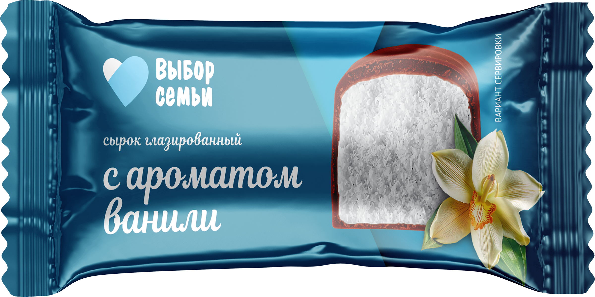 Изображение товара Сырок глазированный ВЫБОР СЕМЬИ Ваниль 16%, без змж, 40г