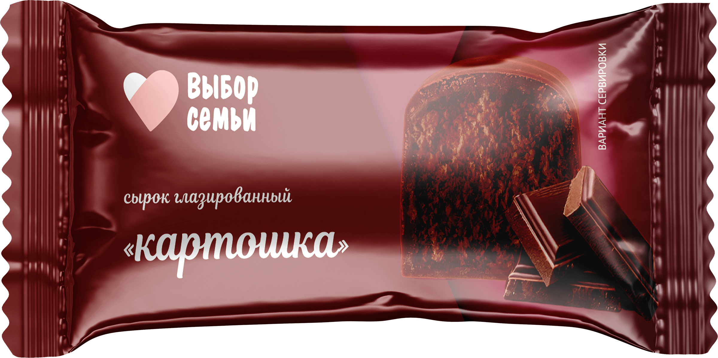 Изображение товара Сырок глазированный ВЫБОР СЕМЬИ Картошка 16%, без змж, 40г