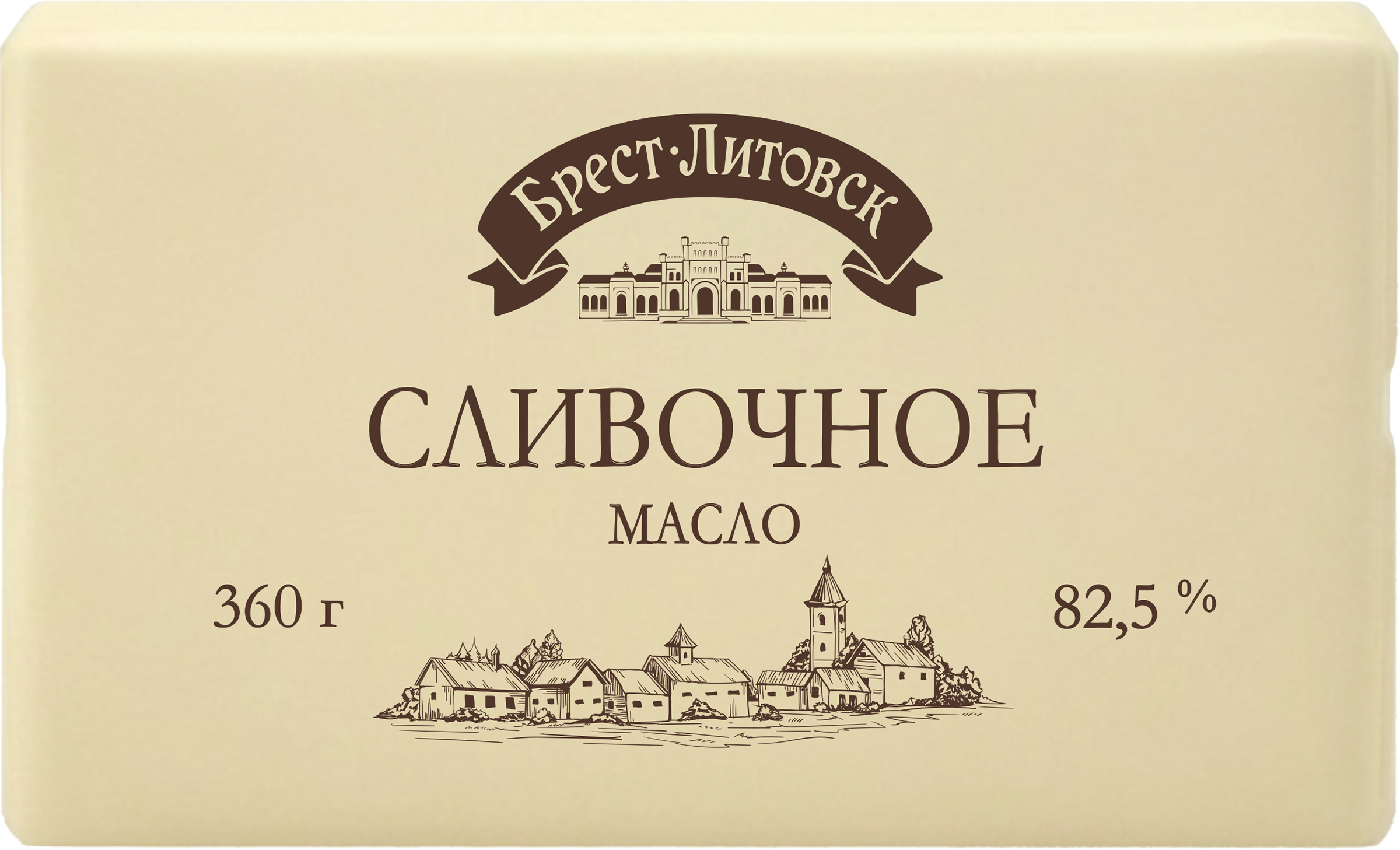 Изображение товара Масло сладкосливочное БРЕСТ-ЛИТОВСК 82,5% 360г натуральное