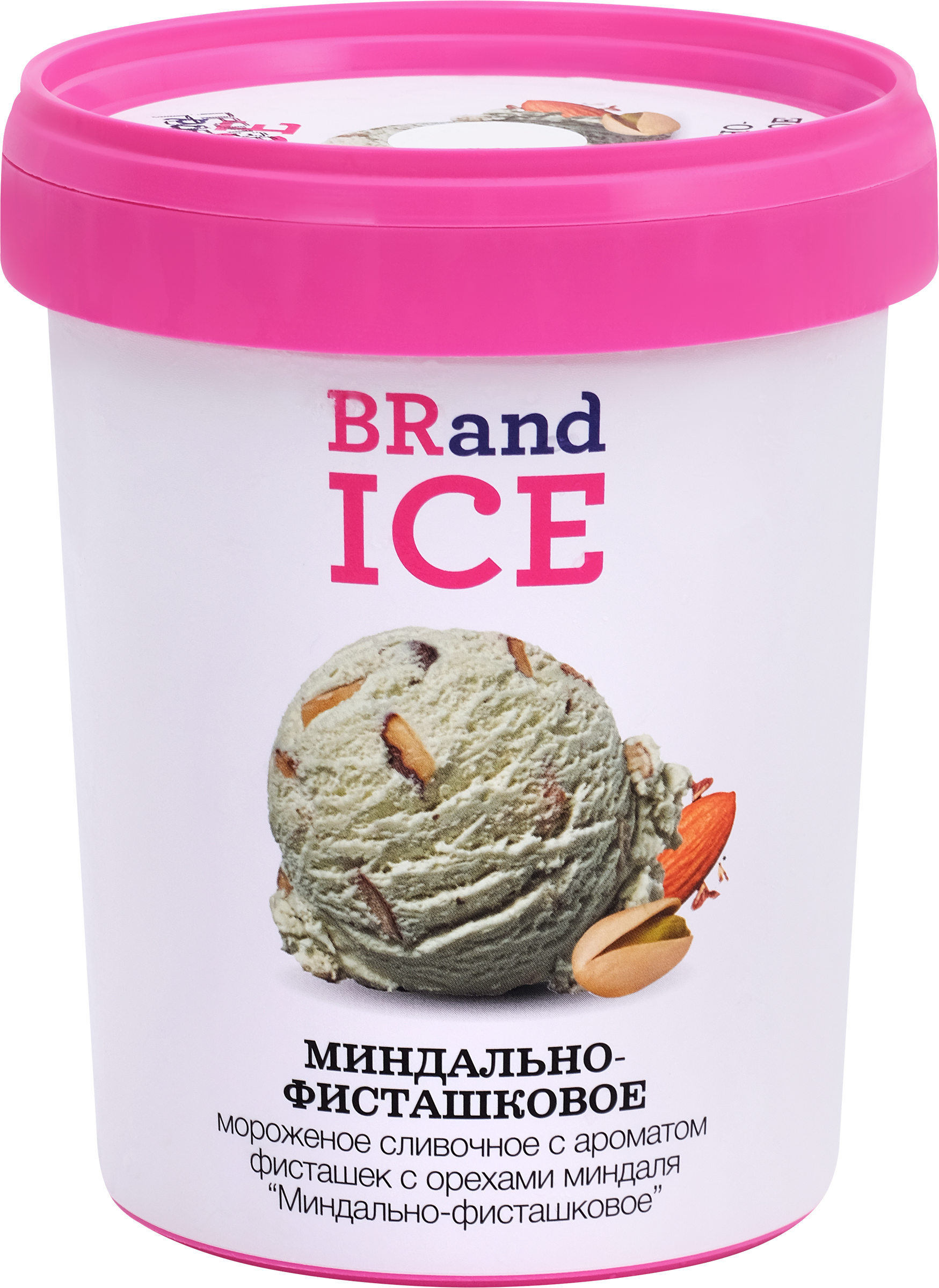 Изображение товара Мороженое Миндально-фисташковое сливочное 500г BRAND ICE