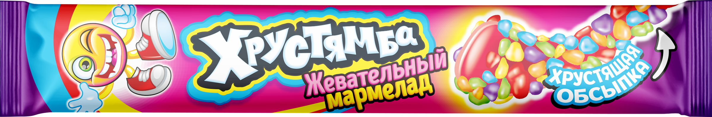 Изображение товара Мармелад жевательный КАНДИ КЛАБ Хрустямба в хрустящей обсыпке, 15г