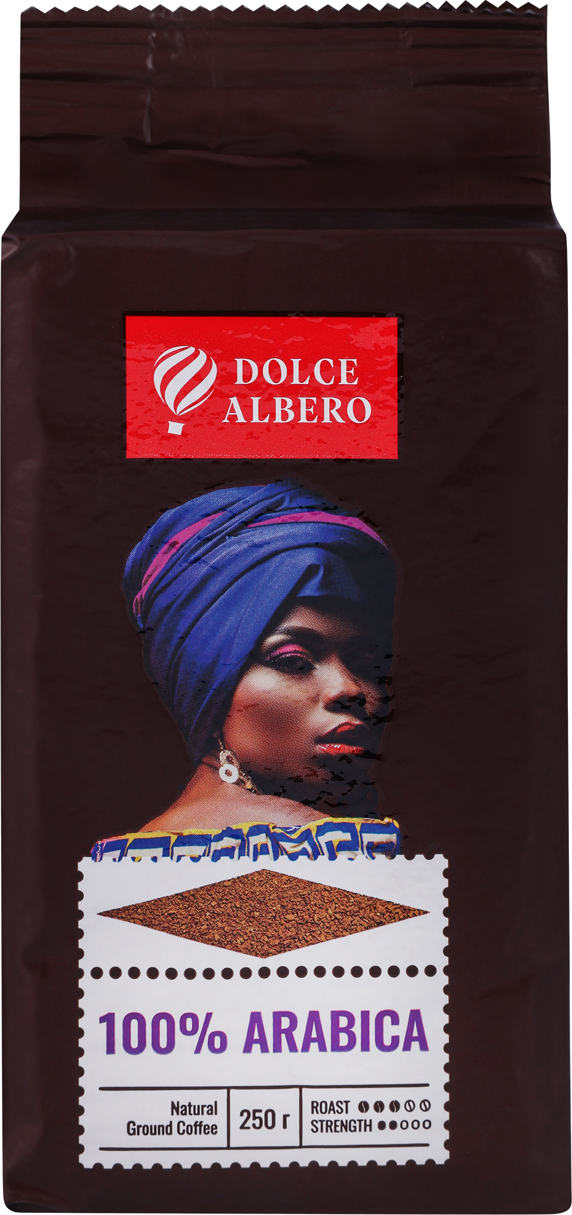 Изображение товара Кофе молотый DOLCE ALBERO 100% арабика Россия