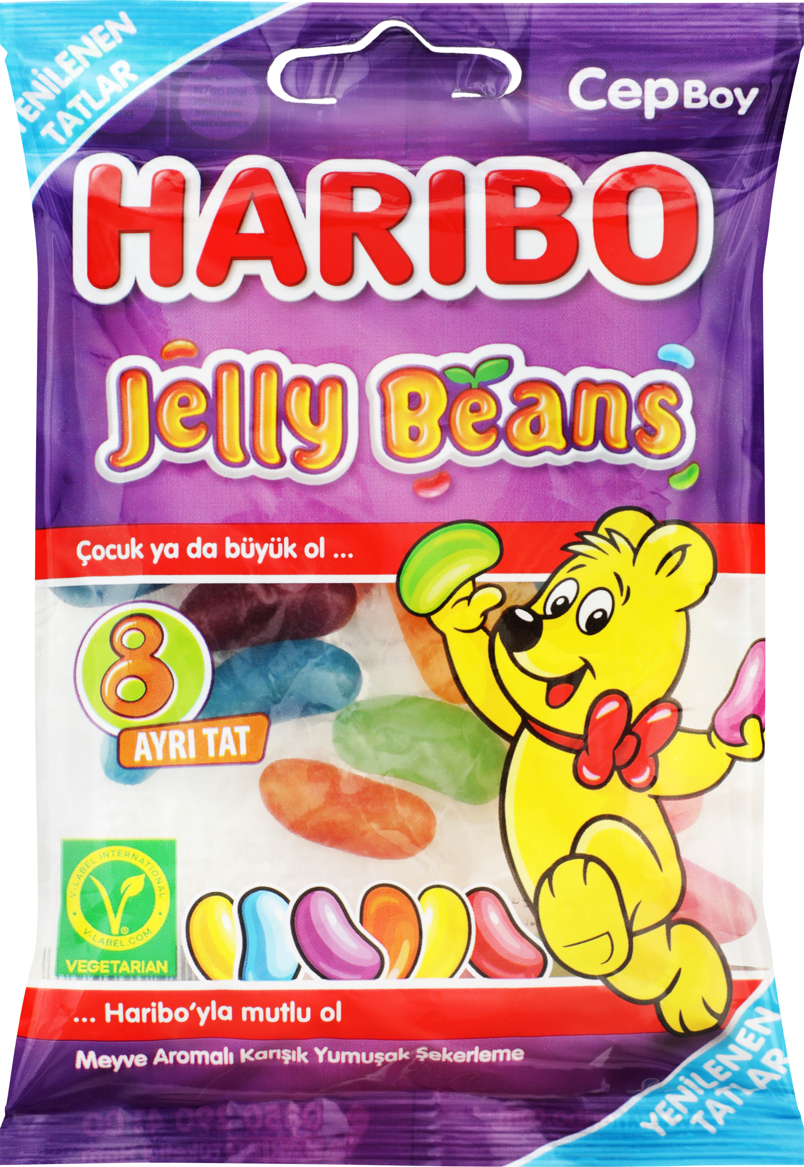 Изображение товара Мармелад жевательный HARIBO Jelly Beans 50г яркое и вкусное лакомство