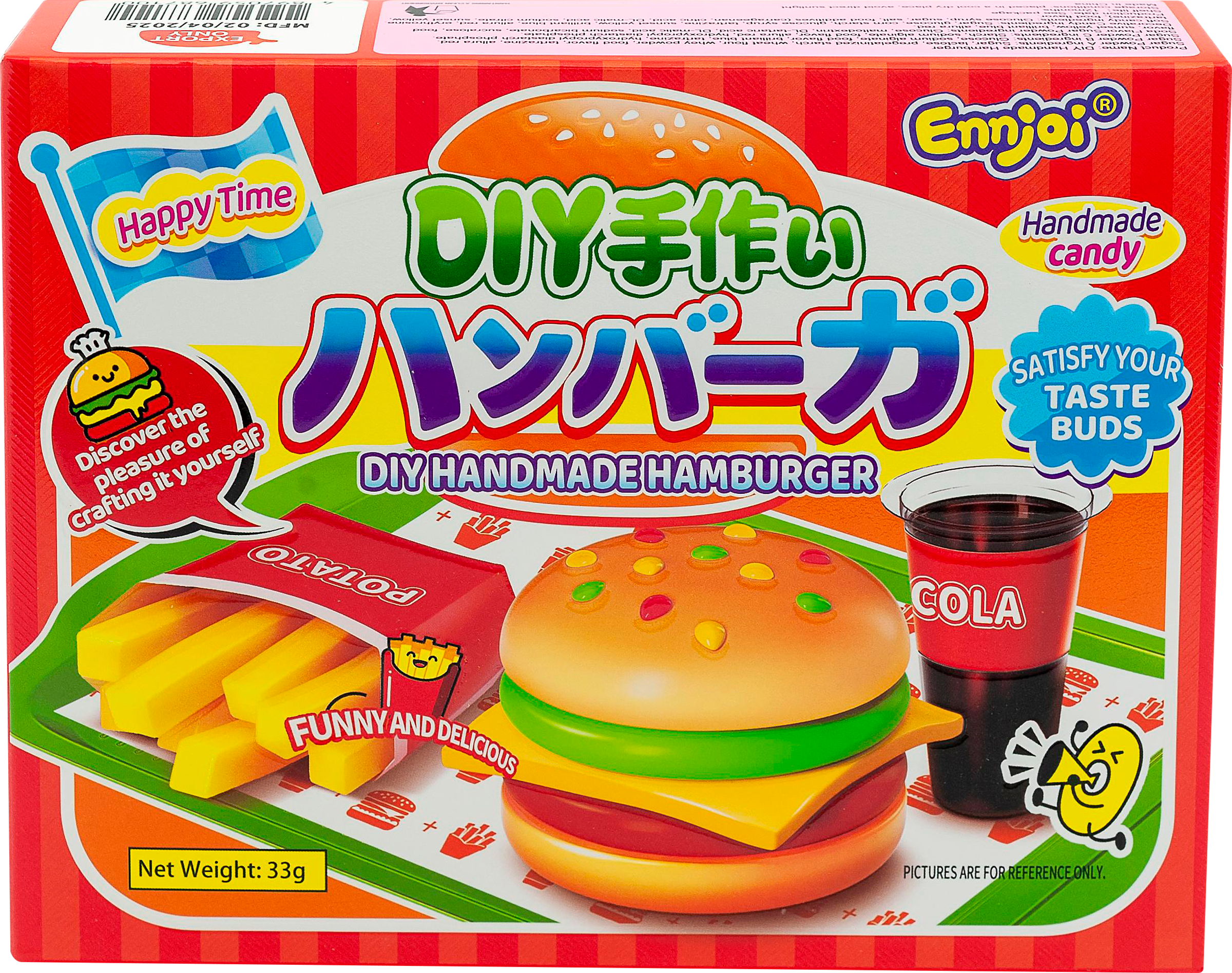 Изображение товара Конфета жевательная ENNJOI Сделай Сам Гамбургер, 33г набор для творчества