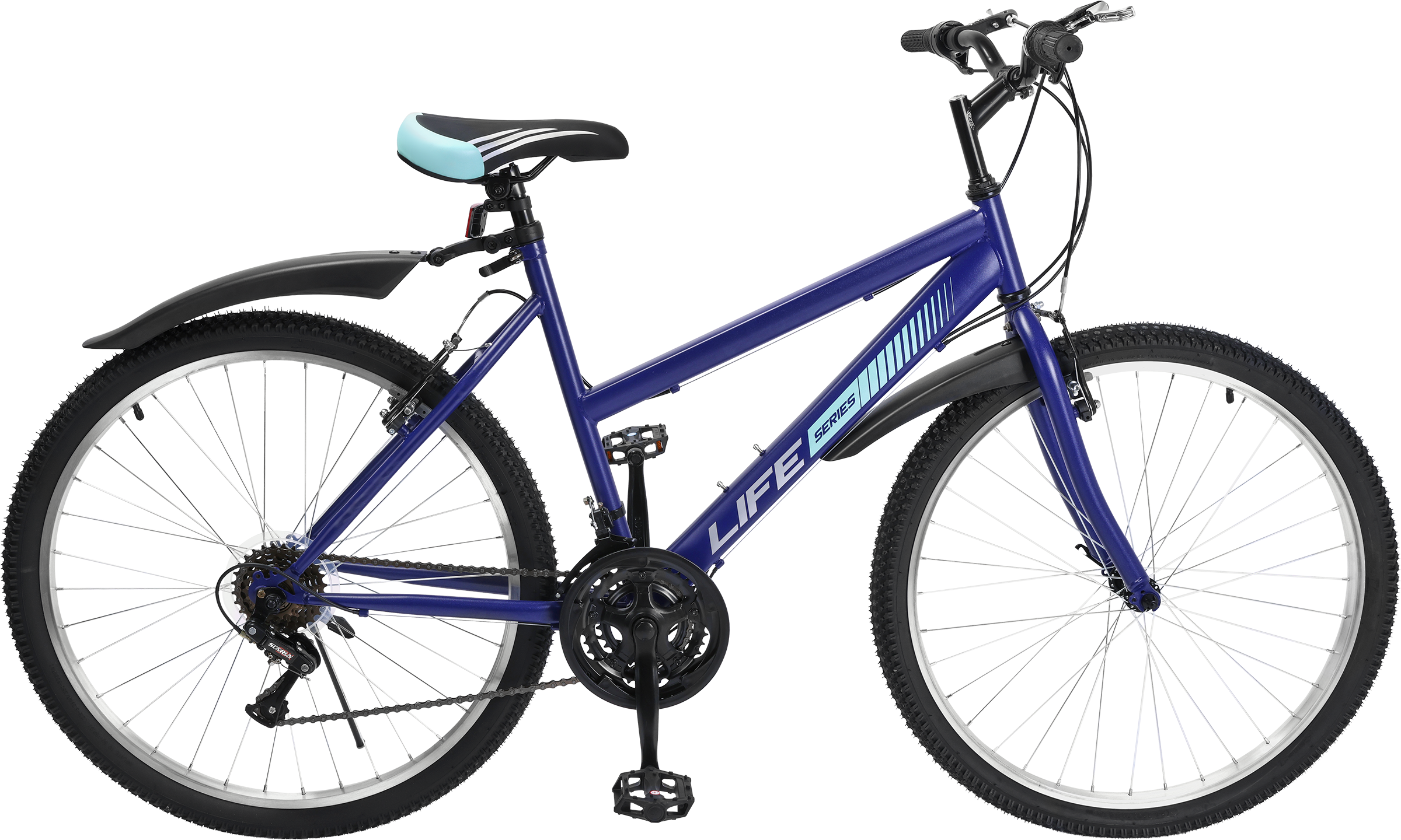 Изображение товара Велосипед ACTIWELL Life, колеса 26" 18 скоростей до 100кг, в ассортименте, Арт. LFE26ST-UW