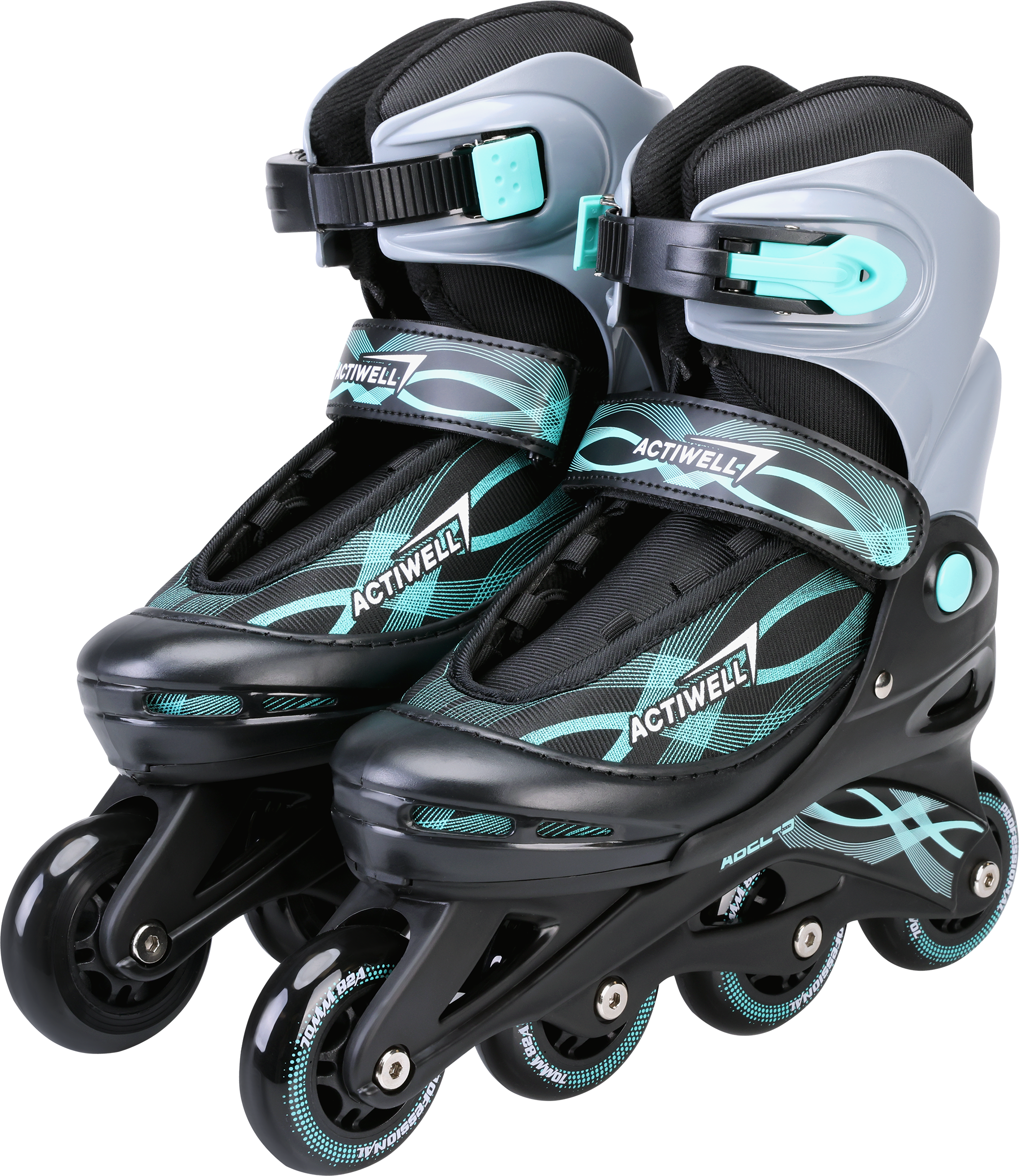 Изображение товара Коньки роликовые раздвижные ACTIWELL р. 34–37, Арт. PW-117