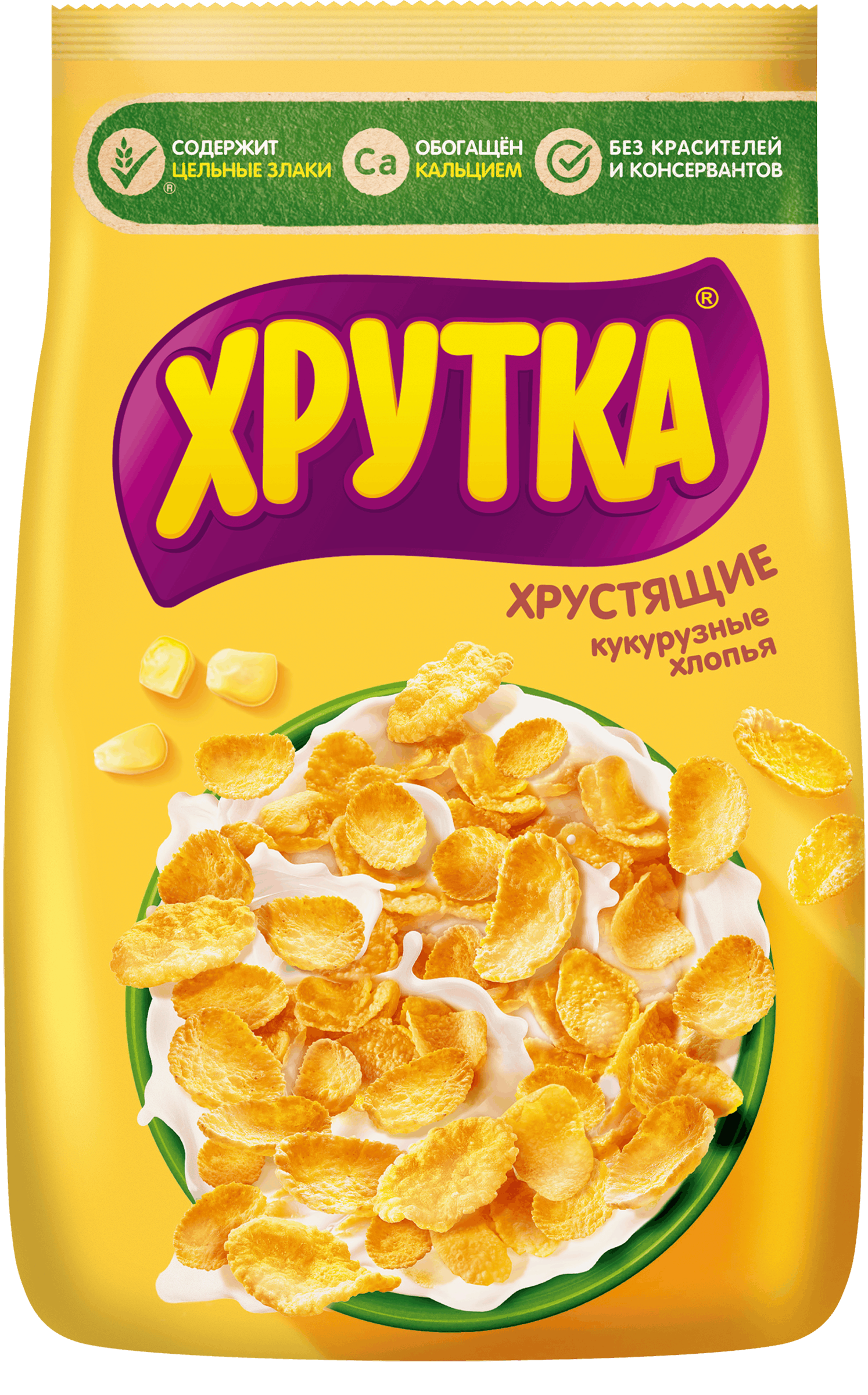 Изображение товара Готовый завтрак ХРУТКА Хлопья кукурузные, 290г