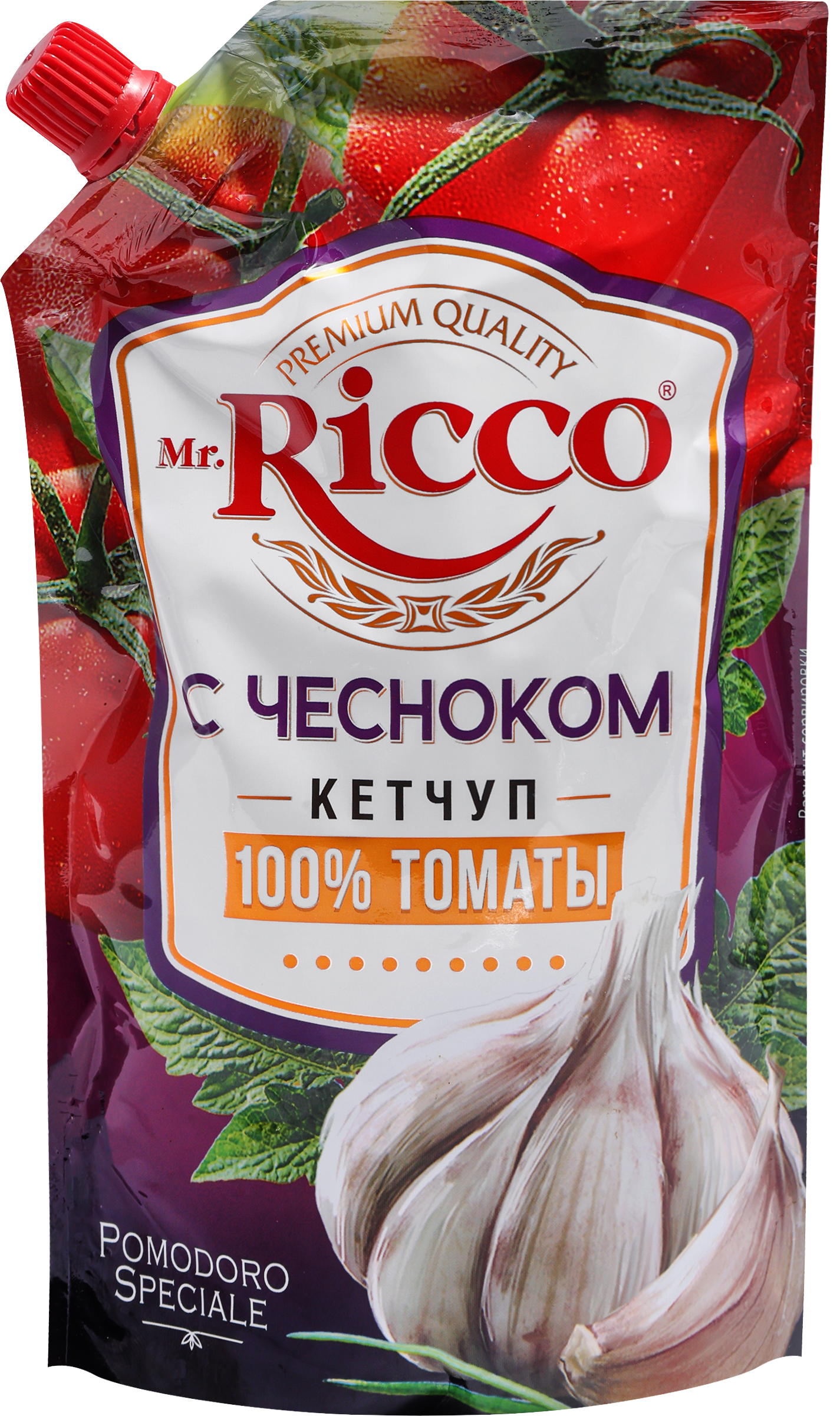 Изображение товара Кетчуп MR.RICCO Pomodoro Speciale Чесночный, 300г