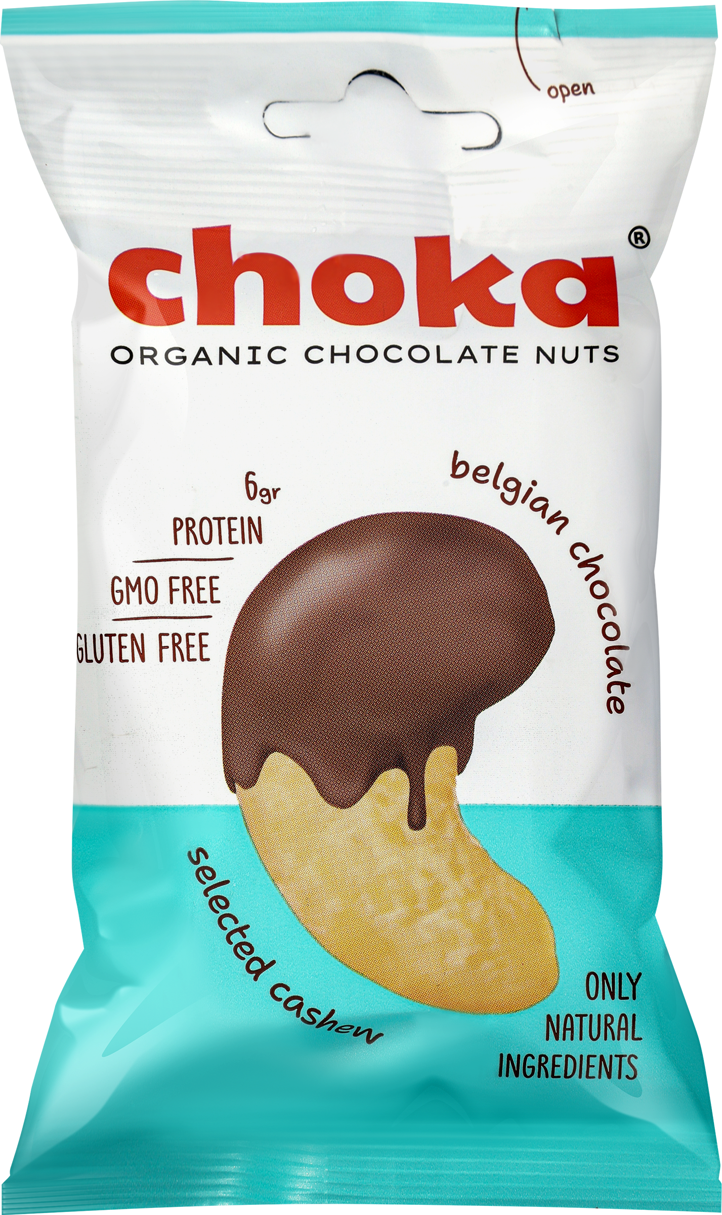 Изображение товара Драже CHOKA кешью в шоколаде 45г вкусное лакомство с орехами и шоколадом