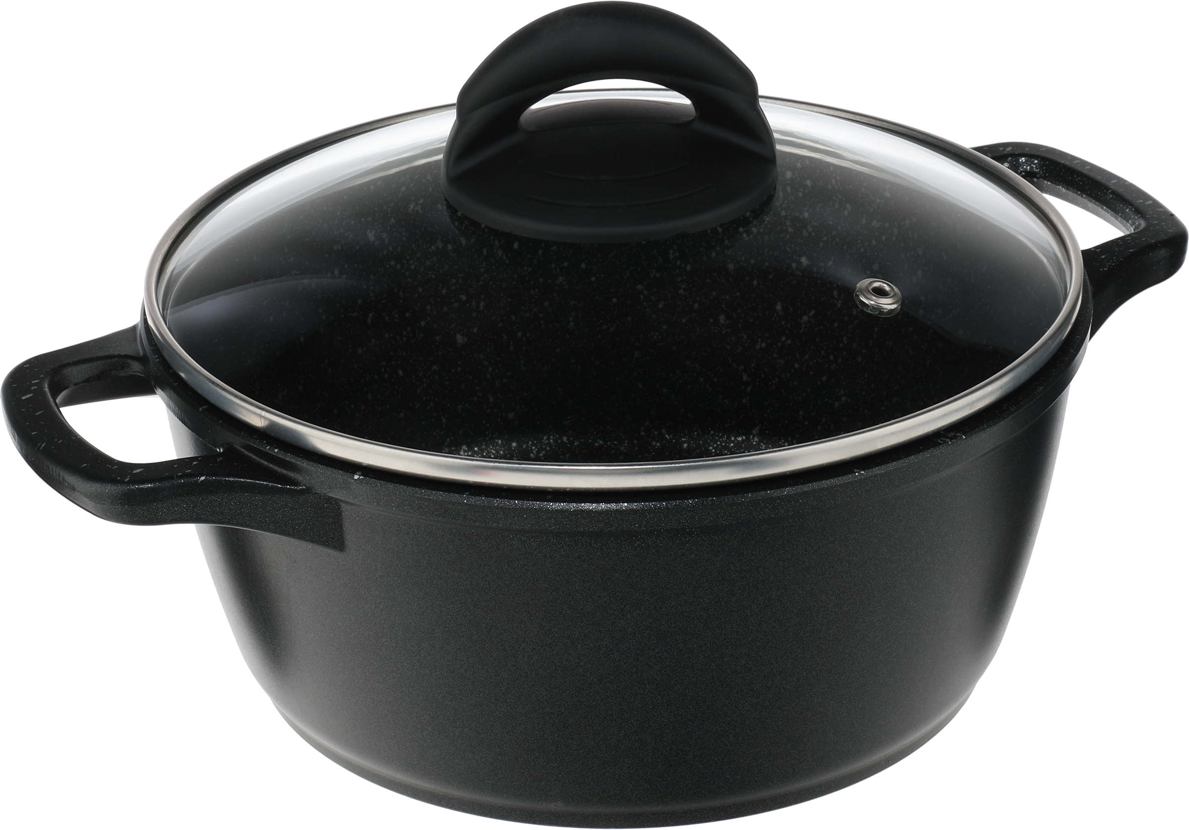 Изображение товара Кастрюля HOPPS Chefs Cuisine литая 2л с антипригарным покрытием и стеклянной крышкой