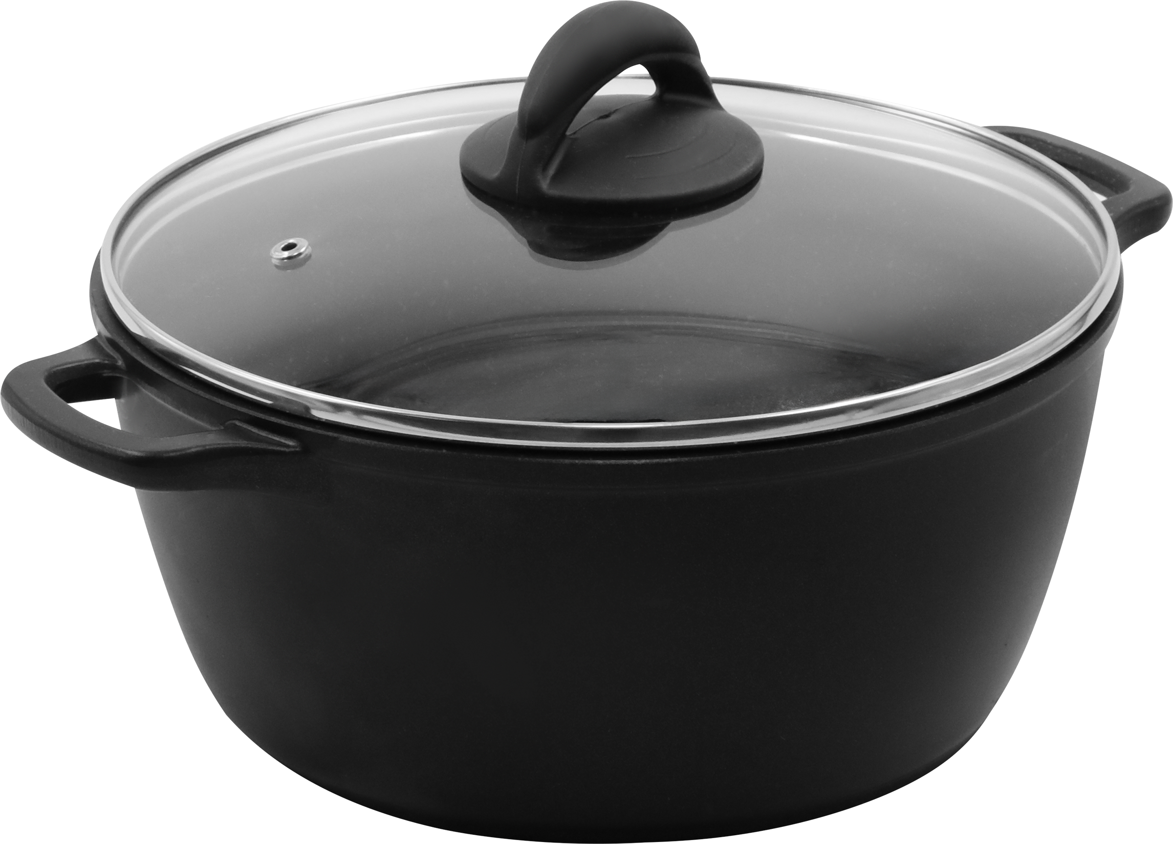 Изображение товара Кастрюля HOPPS Chefs Cuisine литая 4л антипригарное покрытие индукция со стеклянной крышкой