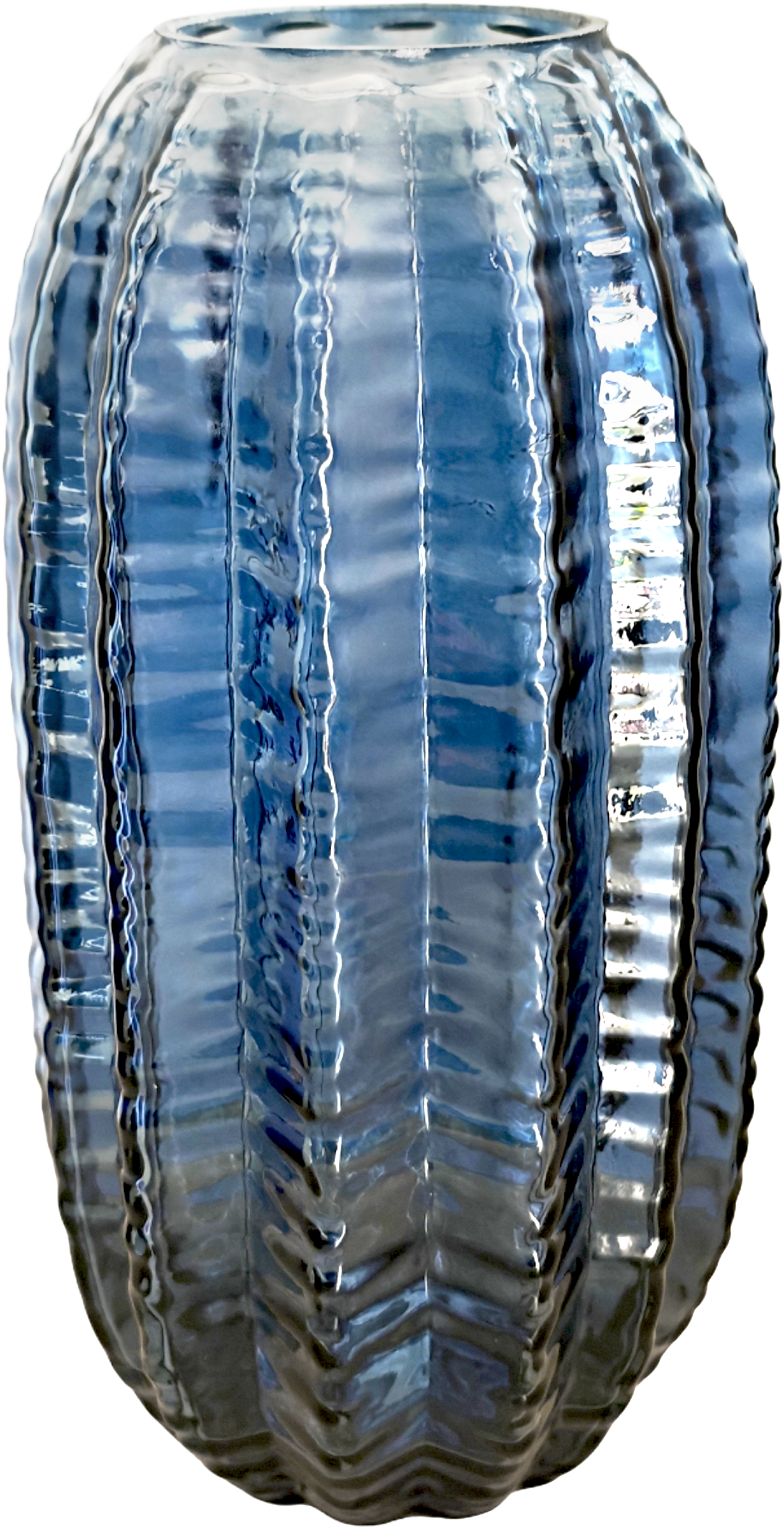 Изображение товара Стеклянная ваза HOMECLUB Lumi 23,5см для декора интерьера