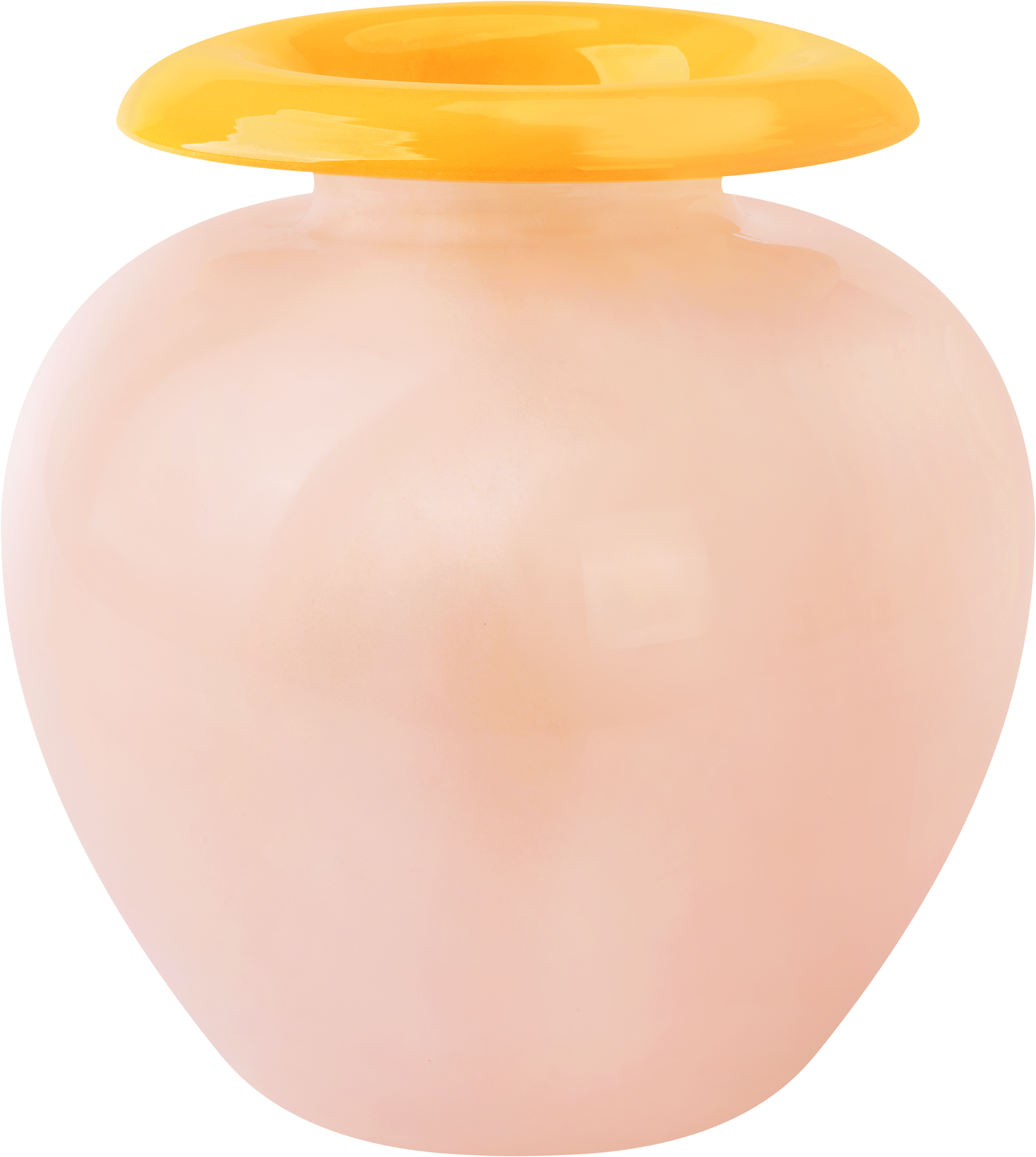 Изображение товара Стеклянная ваза HOMECLUB Ayla 17,5 см голубой и желтый цвет