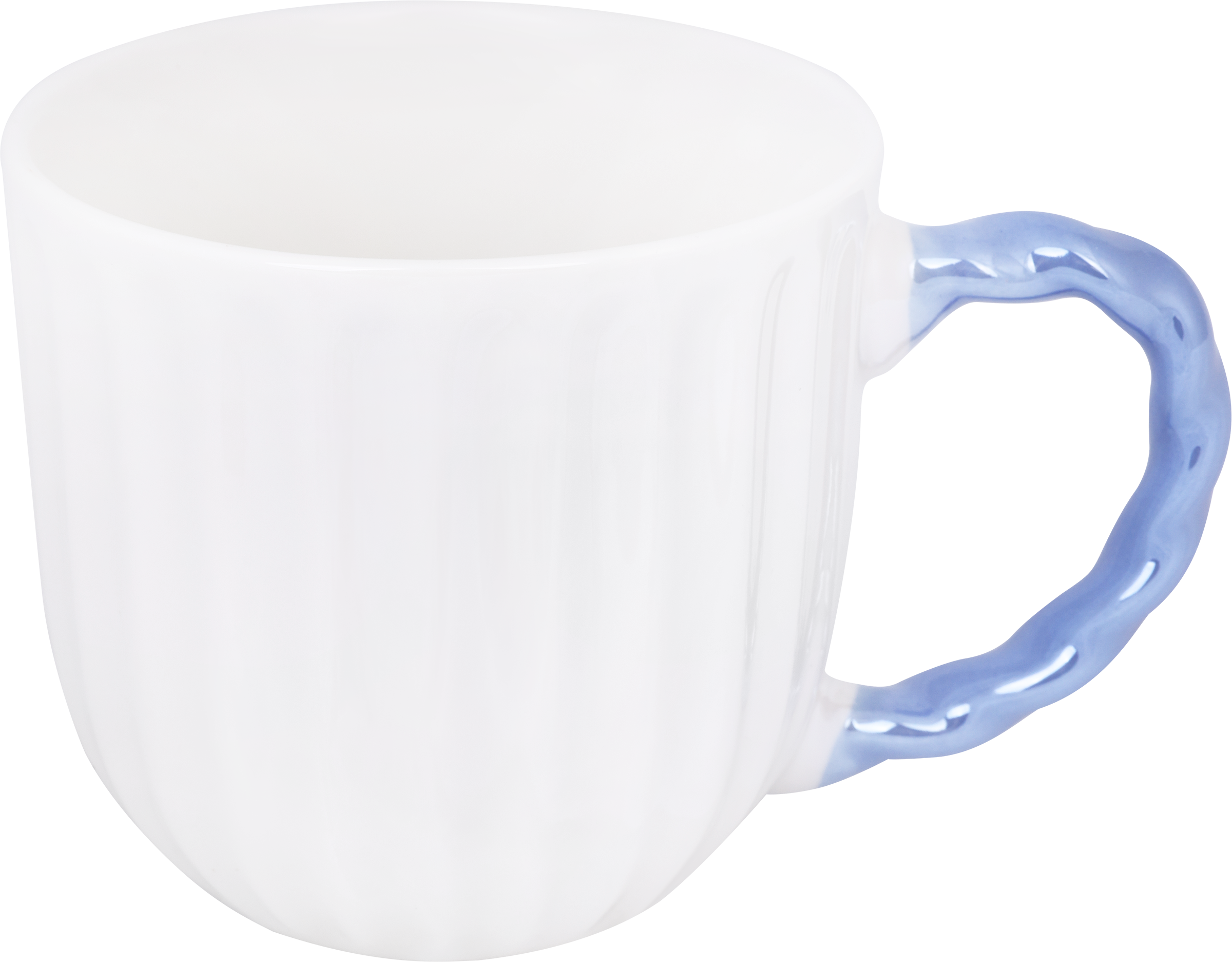 Изображение товара Кружка HOMECLUB Сияние фарфор 330мл голубой стильная