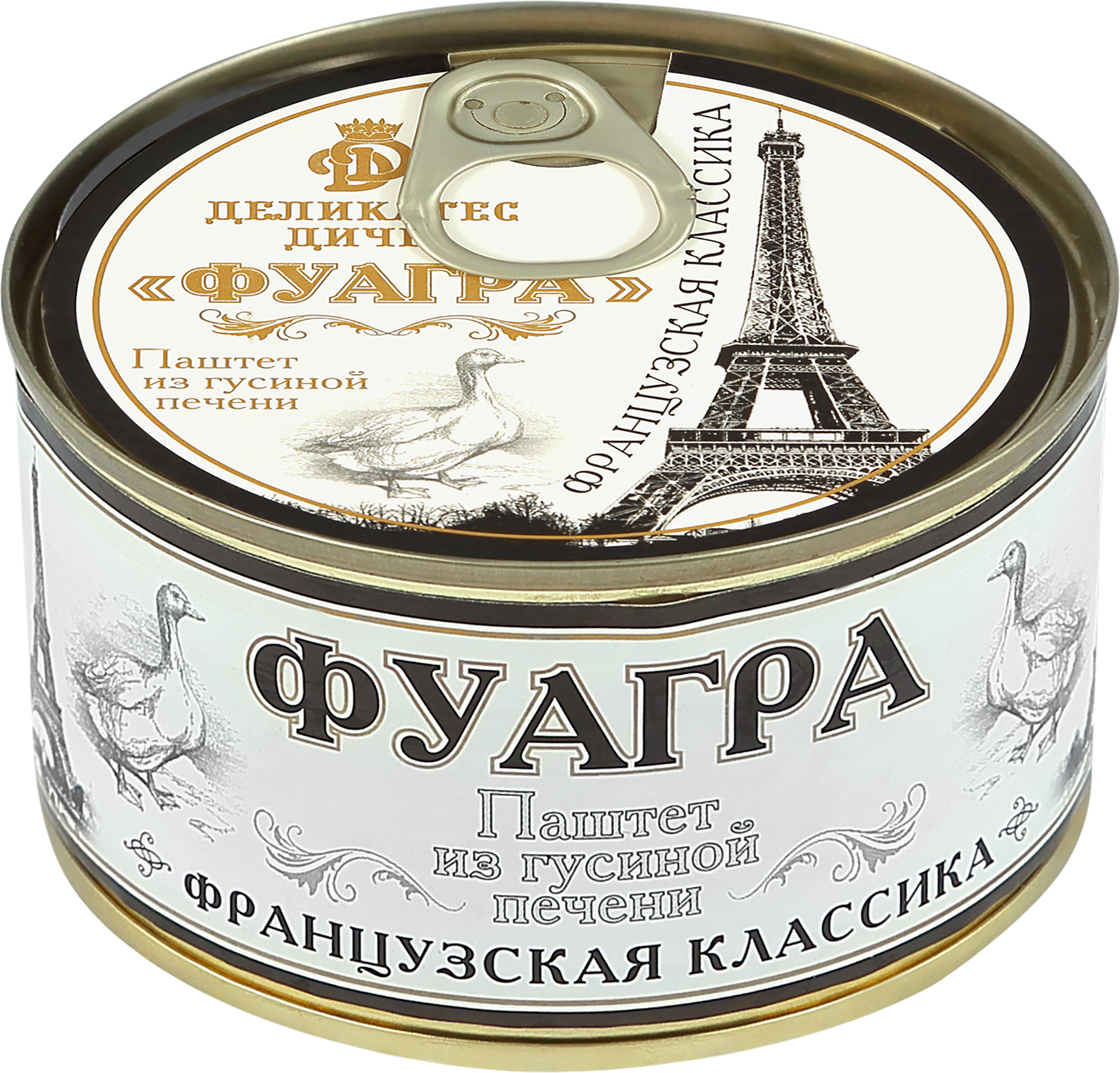 Изображение товара Паштет ДЕЛИКАТЕС ДИЧЬ Фуагра из гусиной печени 200г