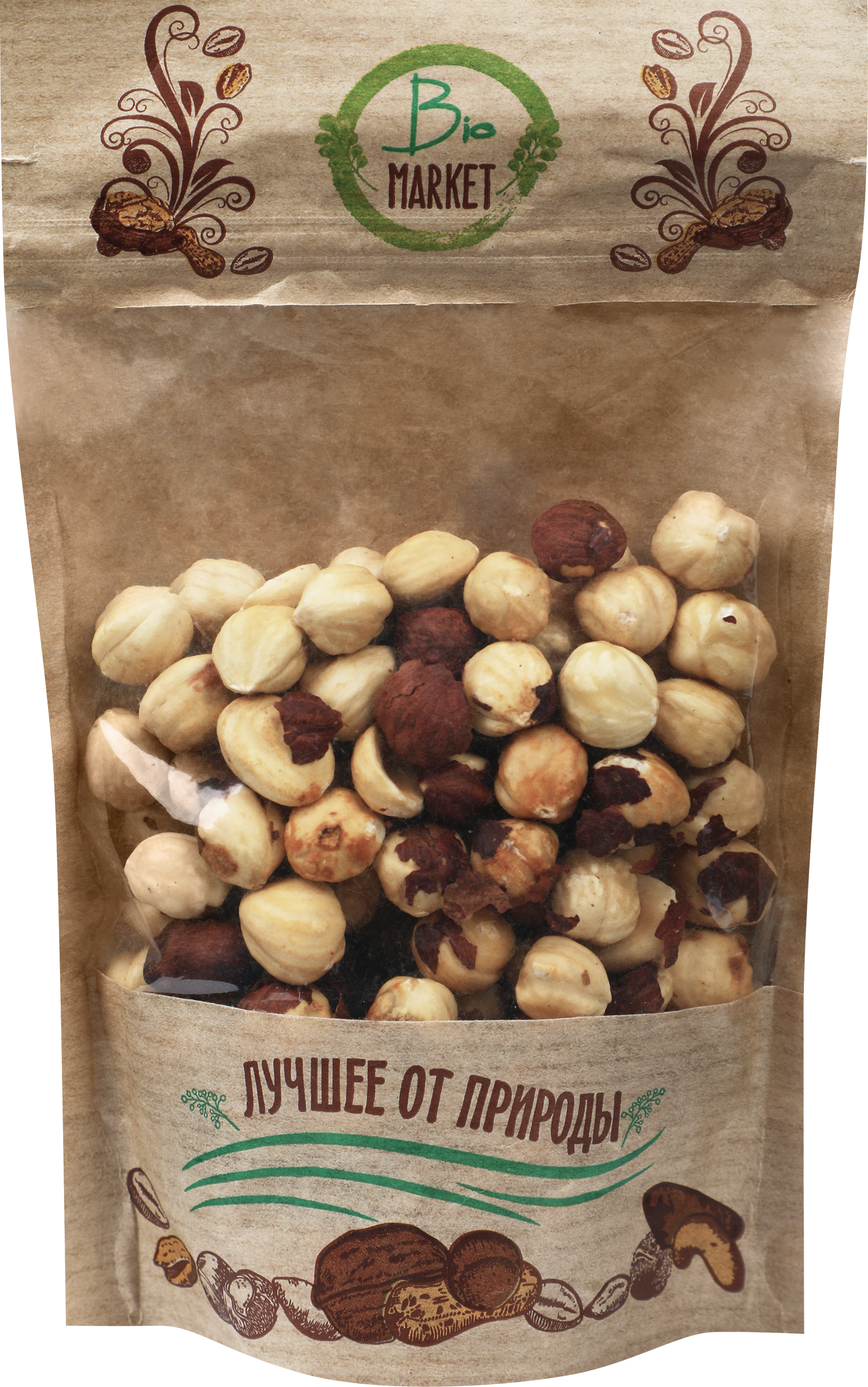 Изображение товара Фундук жареный BIO МАРКЕТ 150г - полезные орехи для перекуса и выпечки