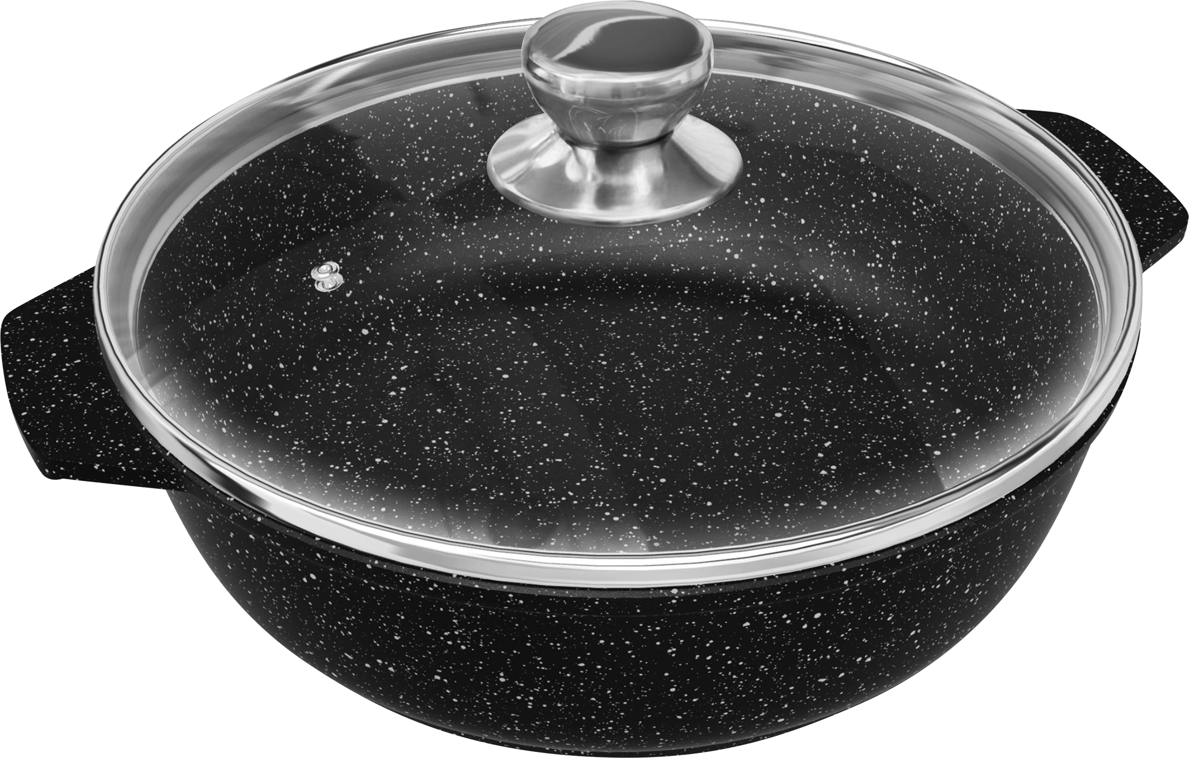 Изображение товара Жаровня НЕВА МЕТАЛЛ ПОСУДА со стеклянной крышкой, литой алюминий, индукция, 2.5л, Арт. L186525i 2,5л