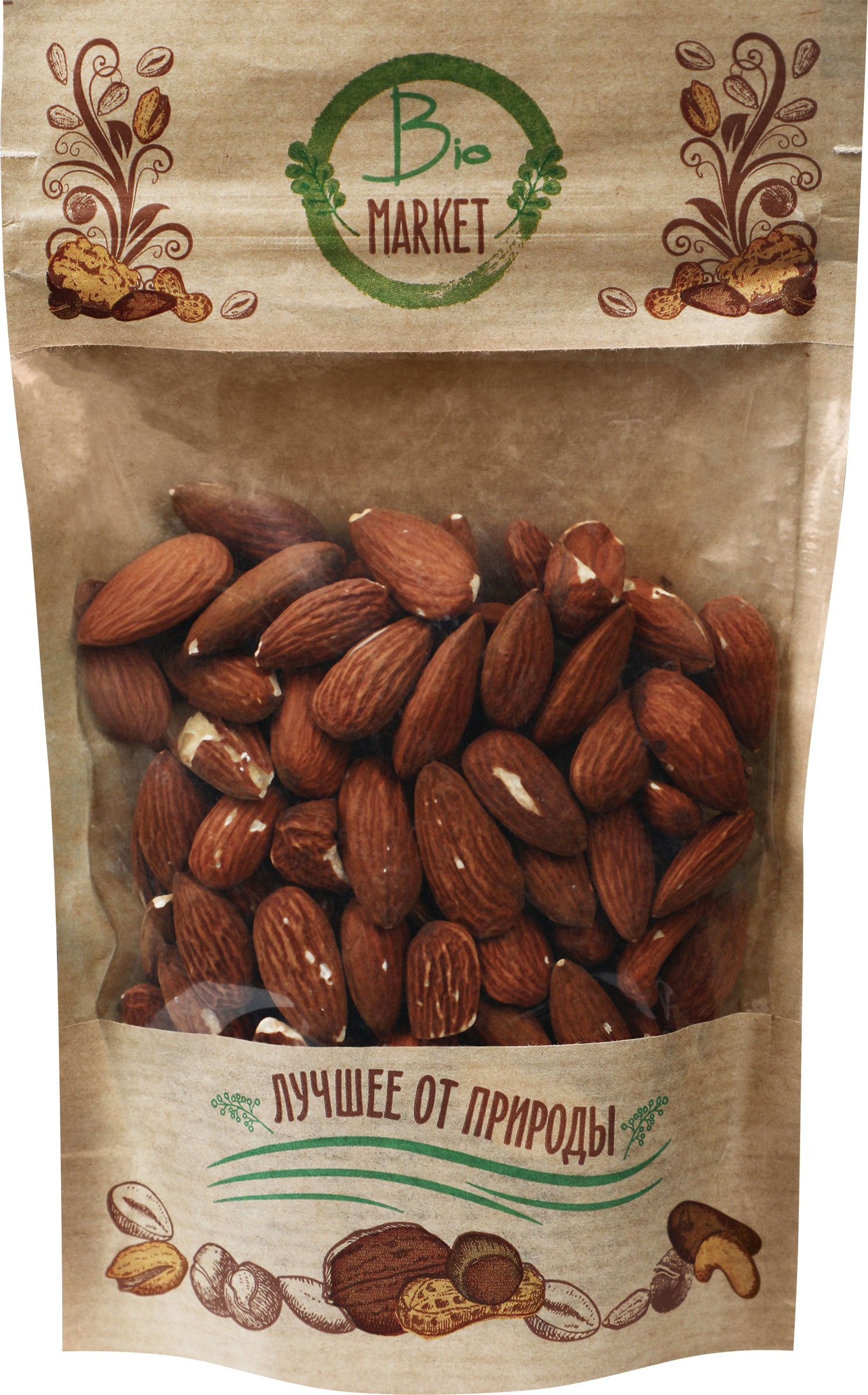 Изображение товара Миндаль BIO МАРКЕТ жареный, 150г
