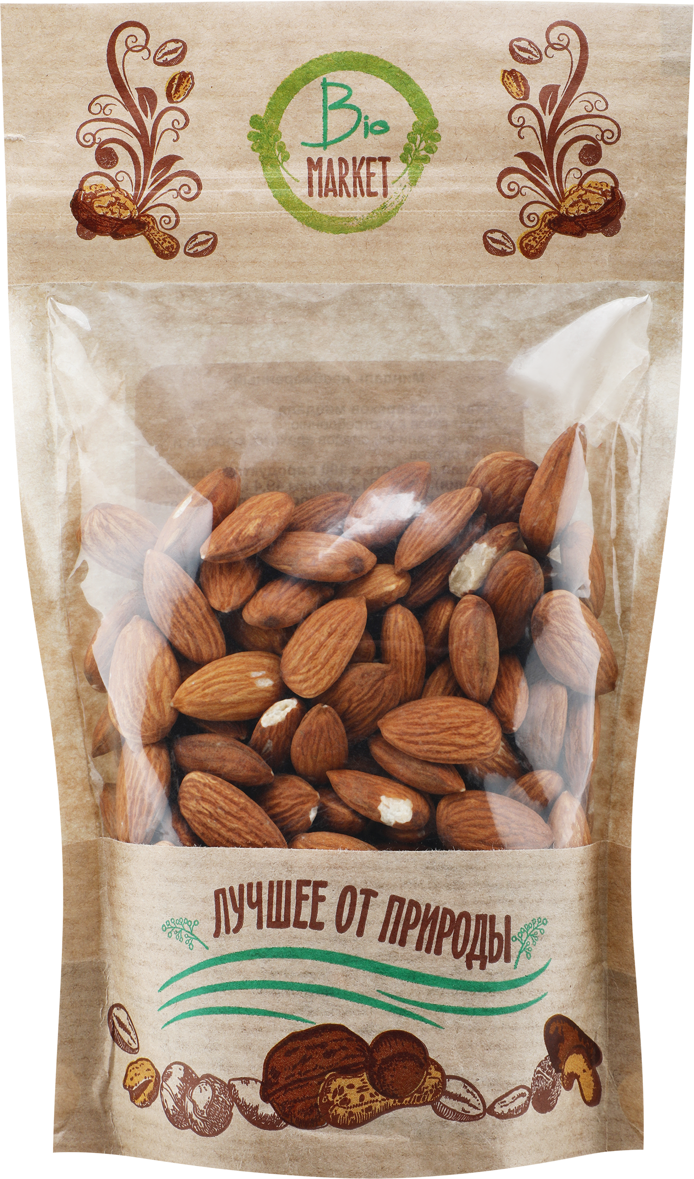 Изображение товара Миндаль BIO МАРКЕТ натуральный, 150г