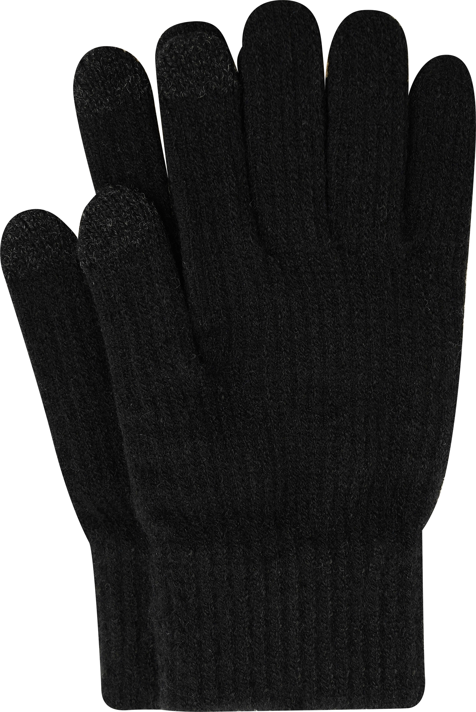 Изображение товара Женские вязаные перчатки INWIN размер 18 черные из акрила