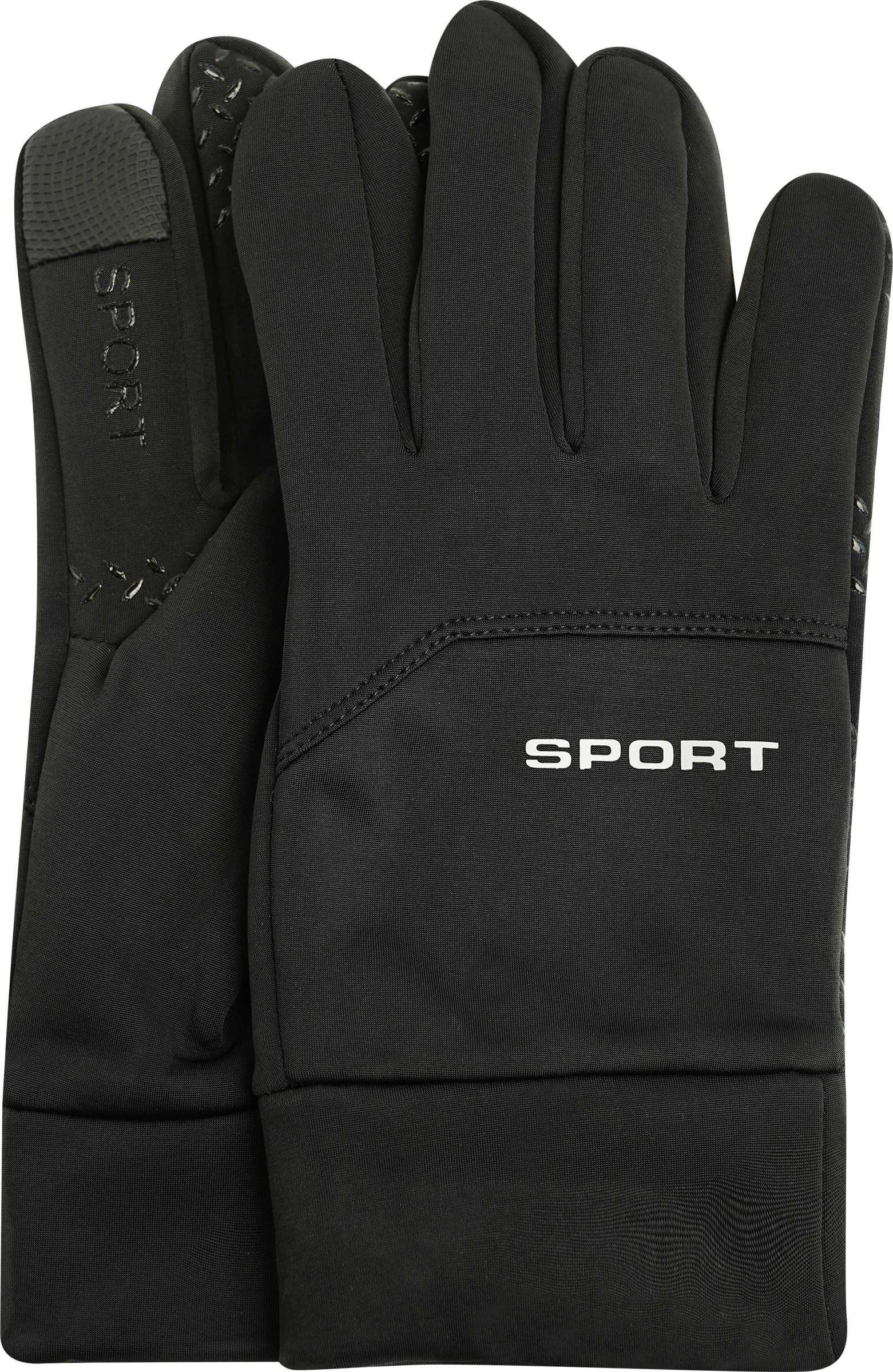 Изображение товара Мужские текстильные перчатки INWIN, черные, р. 22-24, Арт. ПМТИН25