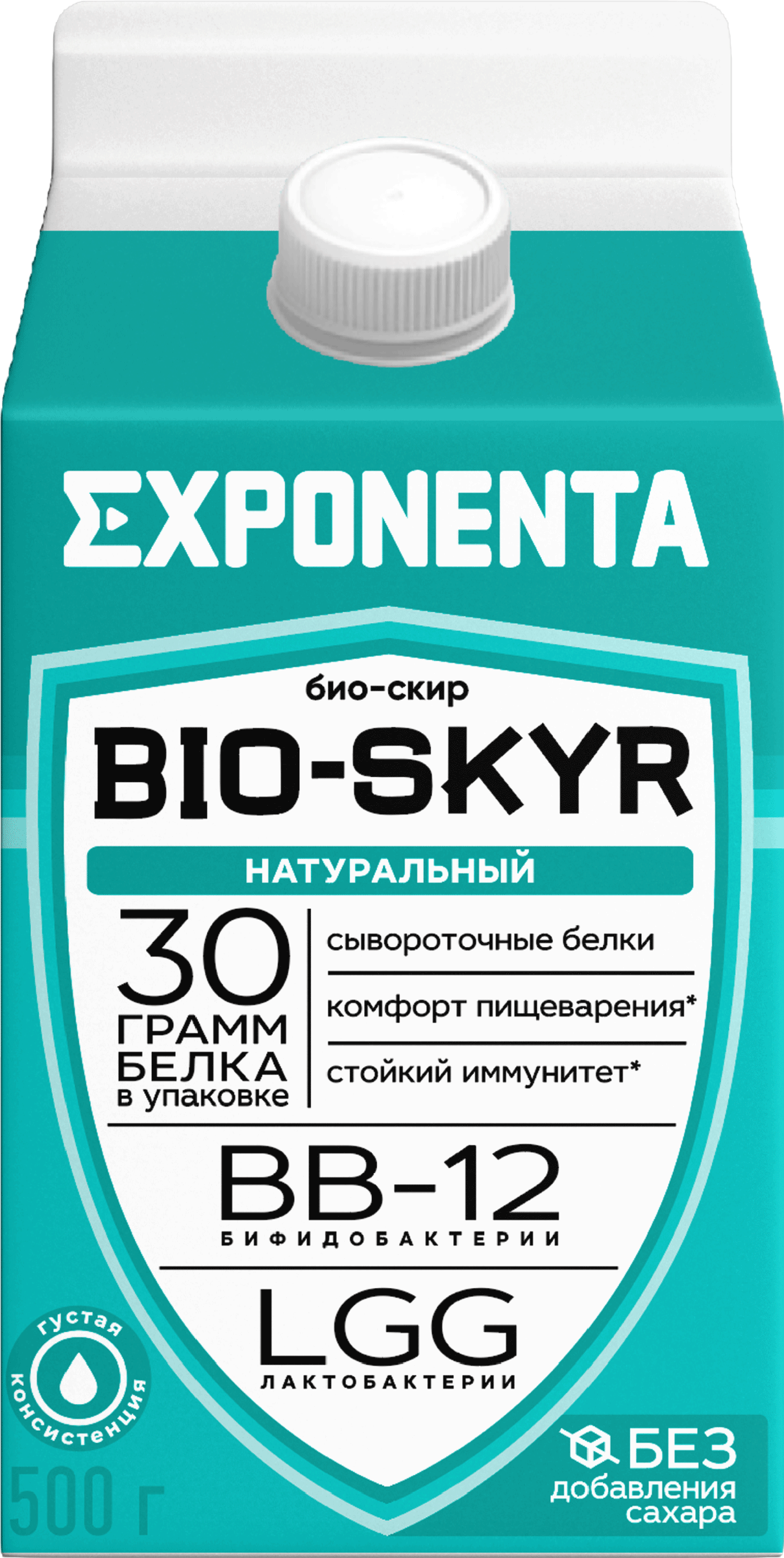 Изображение товара Кисломолочный напиток EXPONENTA BIO-SKYR 3в1 обезжиренный с высоким содержанием белка 500г