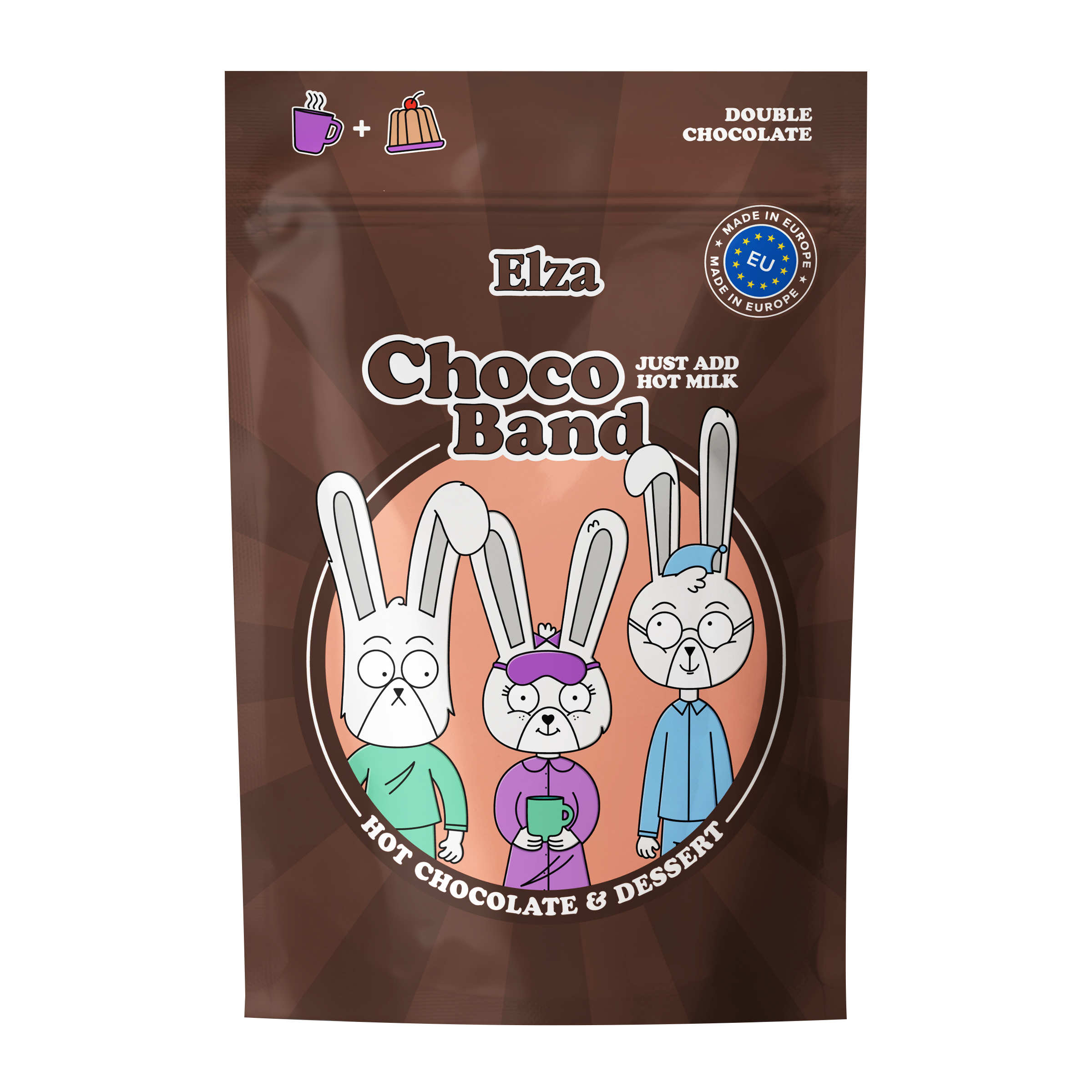 Изображение товара Какао напиток ELZA Choco Band Hot Chocolate&Dessert м/уп