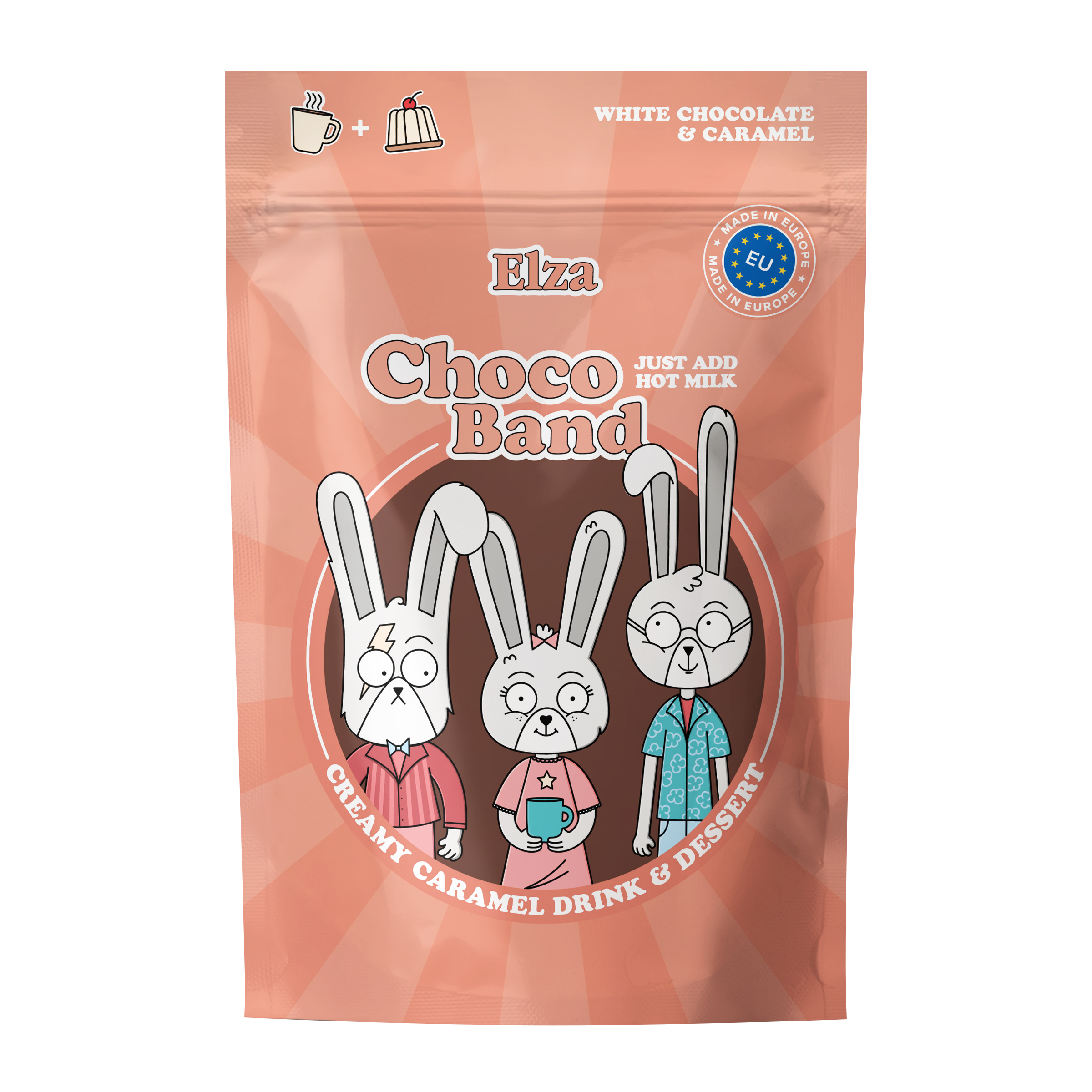 Изображение товара Какао напиток ELZA Choco Band Creamy Caramel Drink&Dessert м/уп