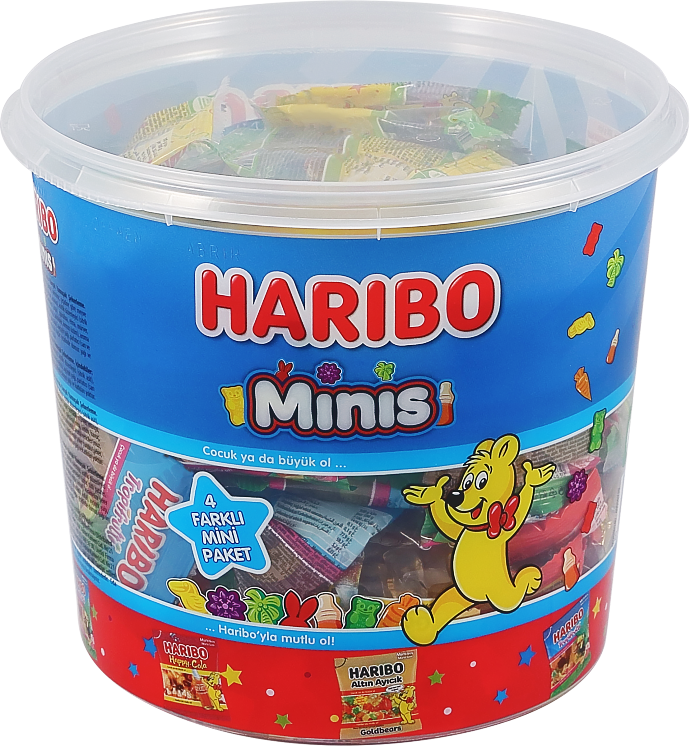 Изображение товара Мармелад жевательный HARIBO Minis 1кг - фруктовые забавные конфеты