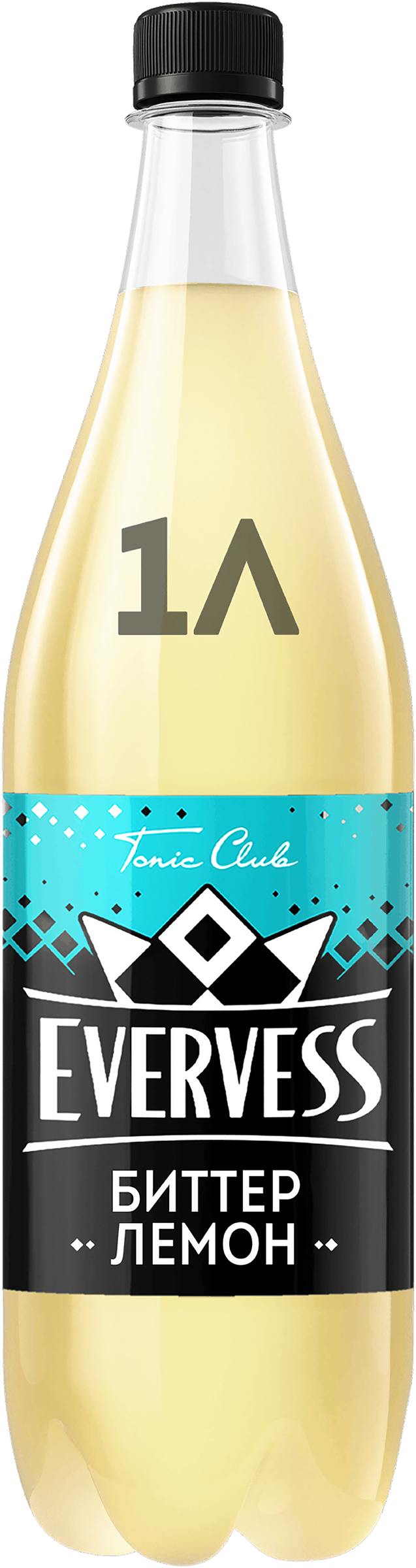Изображение товара Газированный напиток EVERVESS Тоник Биттер Лемон сильногазированный 1л