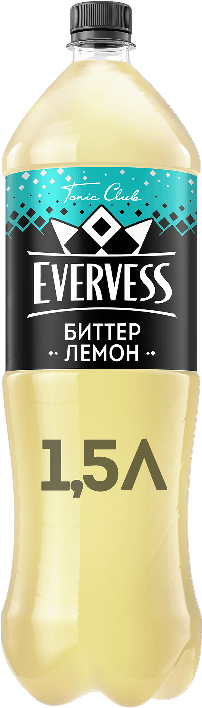 Изображение товара Напиток EVERVESS Тоник Биттер Лемон сильногазированный 1.5л