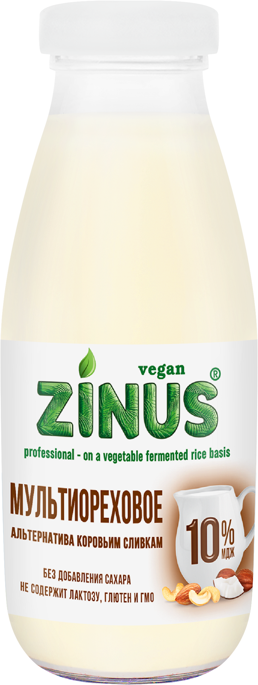 Изображение товара Напиток растительный ZINUS VEGAN Мультиореховое 300мл без лактозы и ГМOs