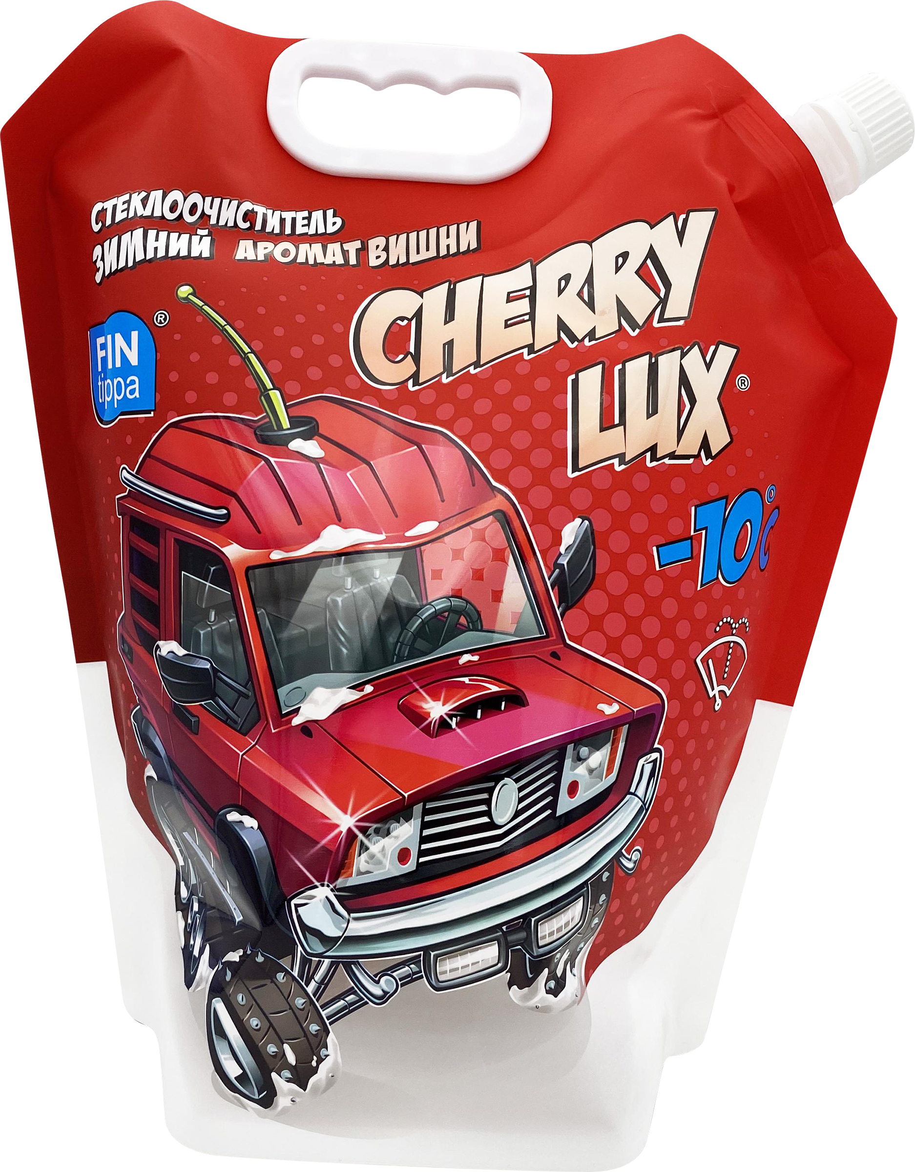 Изображение товара Стеклоочиститель зимний FIN TIPPA с ароматом зимней вишни, до -10 градусов, 3л