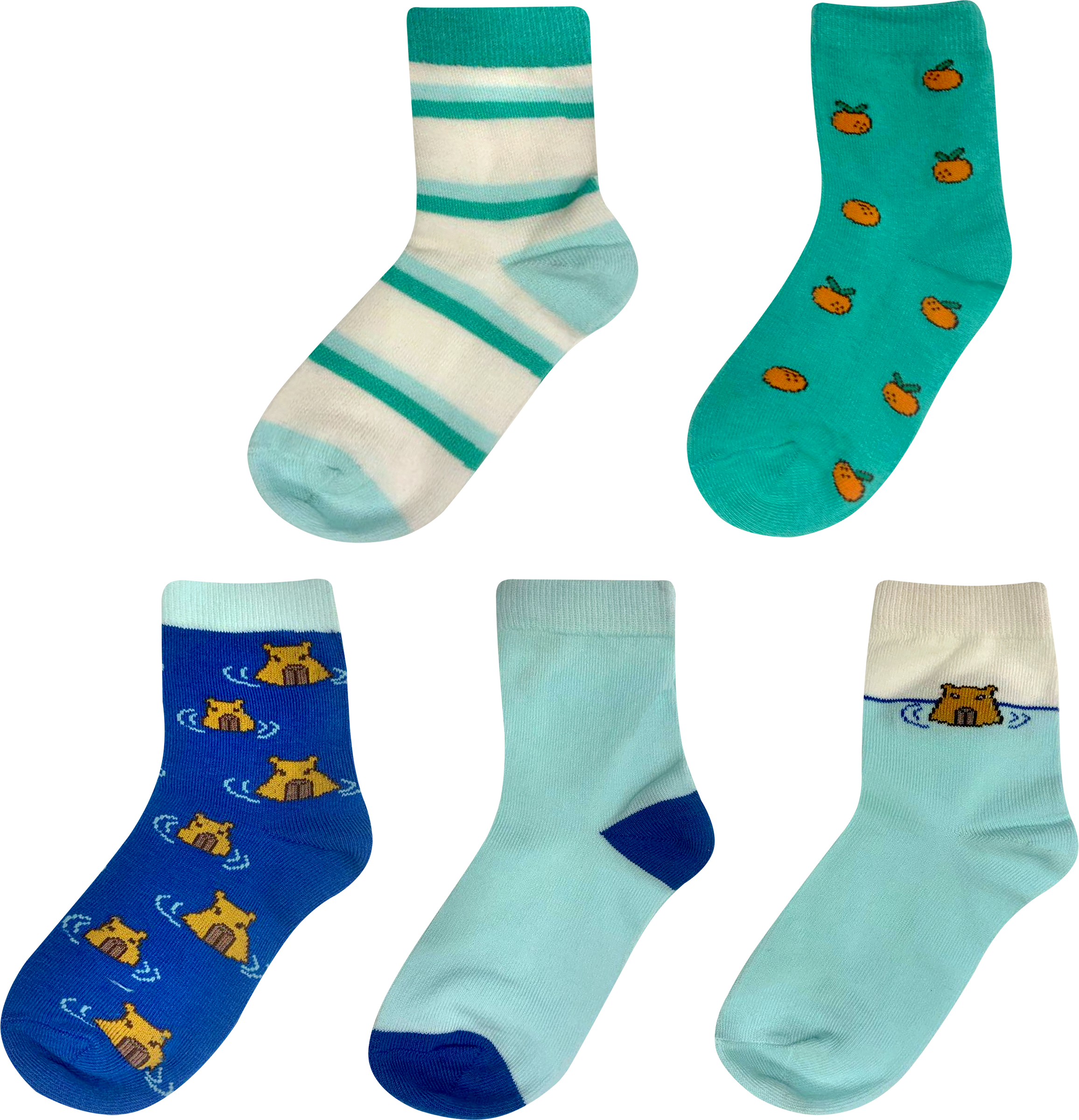 Изображение товара Носки детские INWIN Капибары р. 14–22, Арт. IN5capyb, 5пар