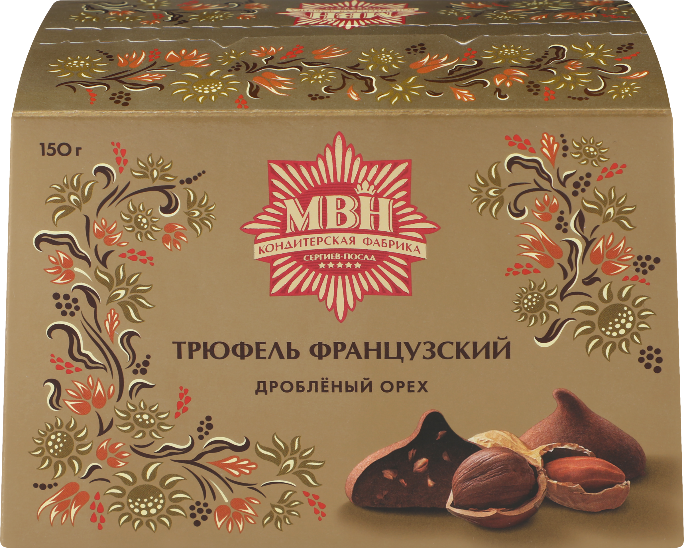 Изображение товара Конфеты МВН Трюфель французский с дробленым орехом, сундучок, 150г Изображение товара Конфеты МВН Трюфель французский с дробленым орехом, сундучок, 150г