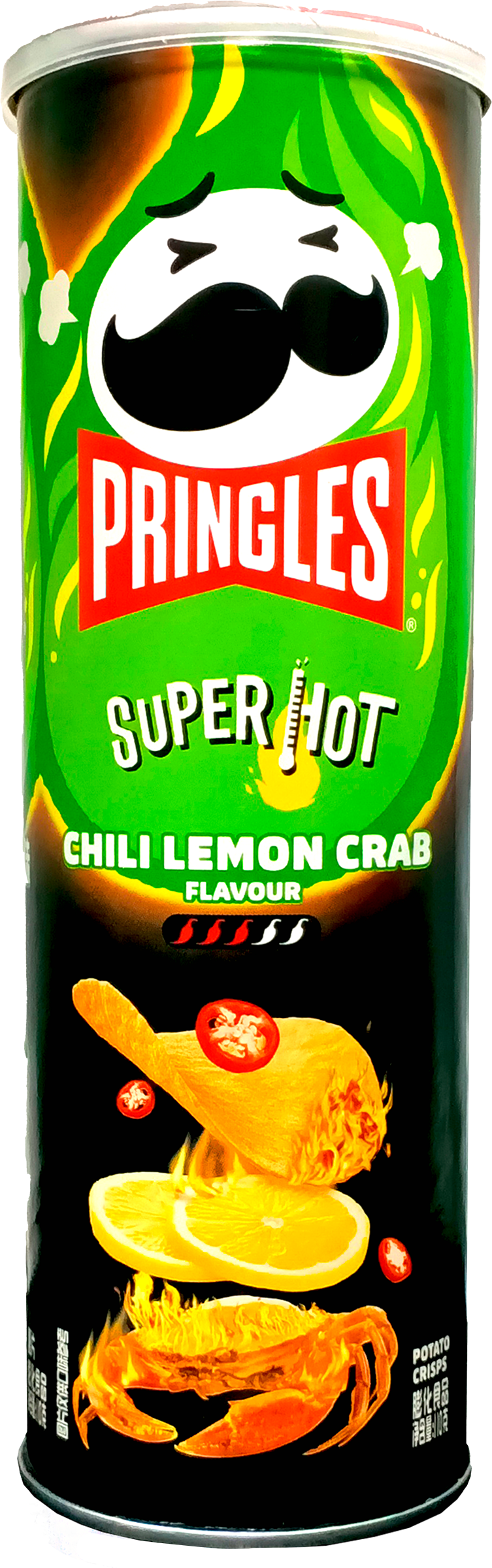 Изображение товара Картофельные чипсы PRINGLES Острый лимон и краб 110г хрустящий перекус