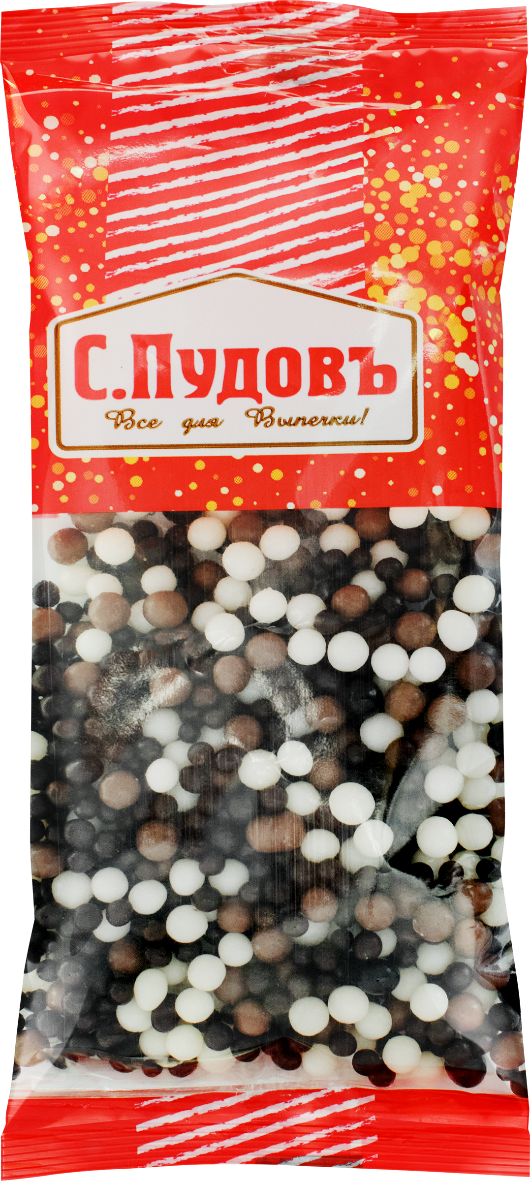 Изображение товара Кондитерская посыпка шарики ягодное ассорти в цветной глазури 30г