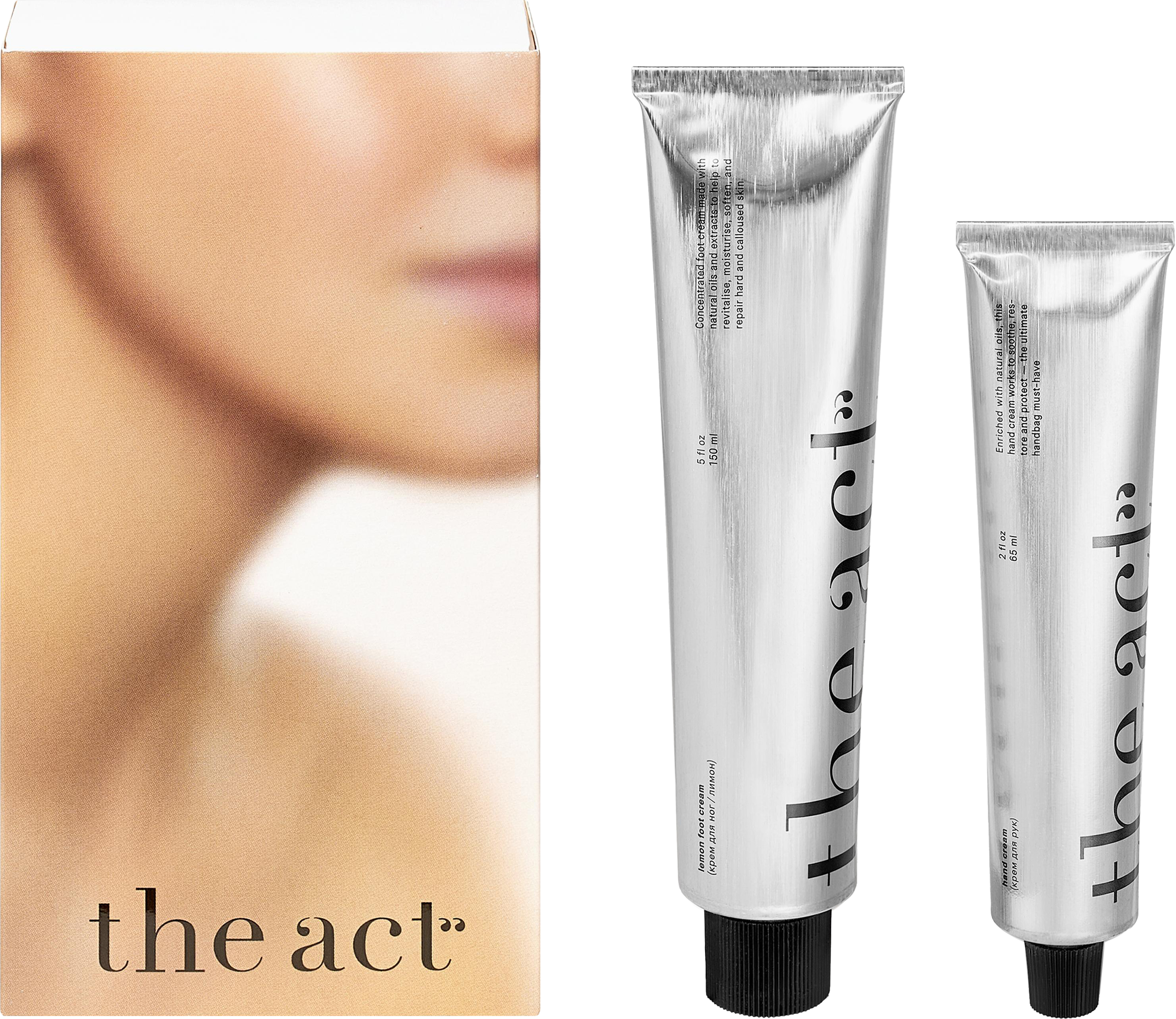 Изображение товара Набор д/тела THE ACT крем д/рук и д/ног для увлажнения и ухода